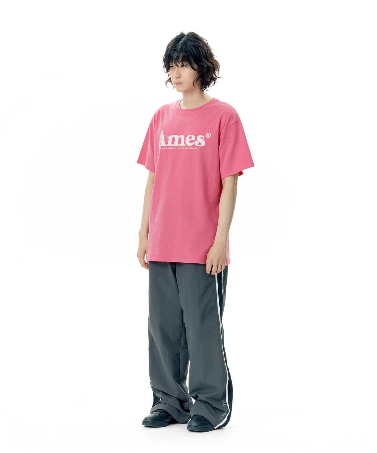 아메스 월드와이드(AMES-WORLDWIDE) BASIC LOGO TEE PINK