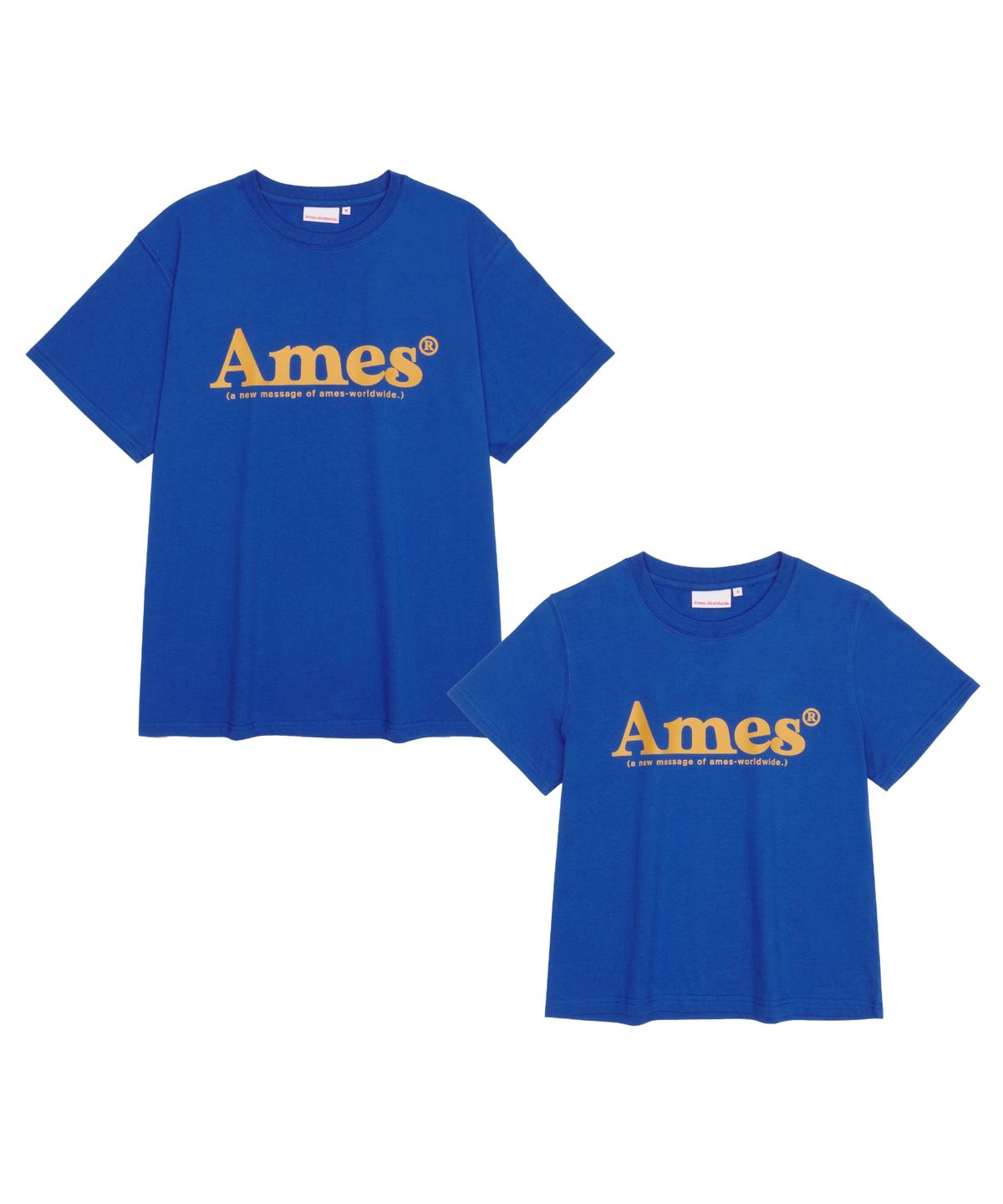아메스 월드와이드(AMES-WORLDWIDE) BASIC LOGO TEE BLUE