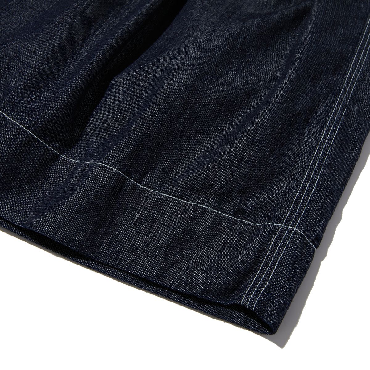 펜필드(PENFIELD) TWO TUCK DENIM WIDE HALF PANTS INDIGO_FP2WP51U