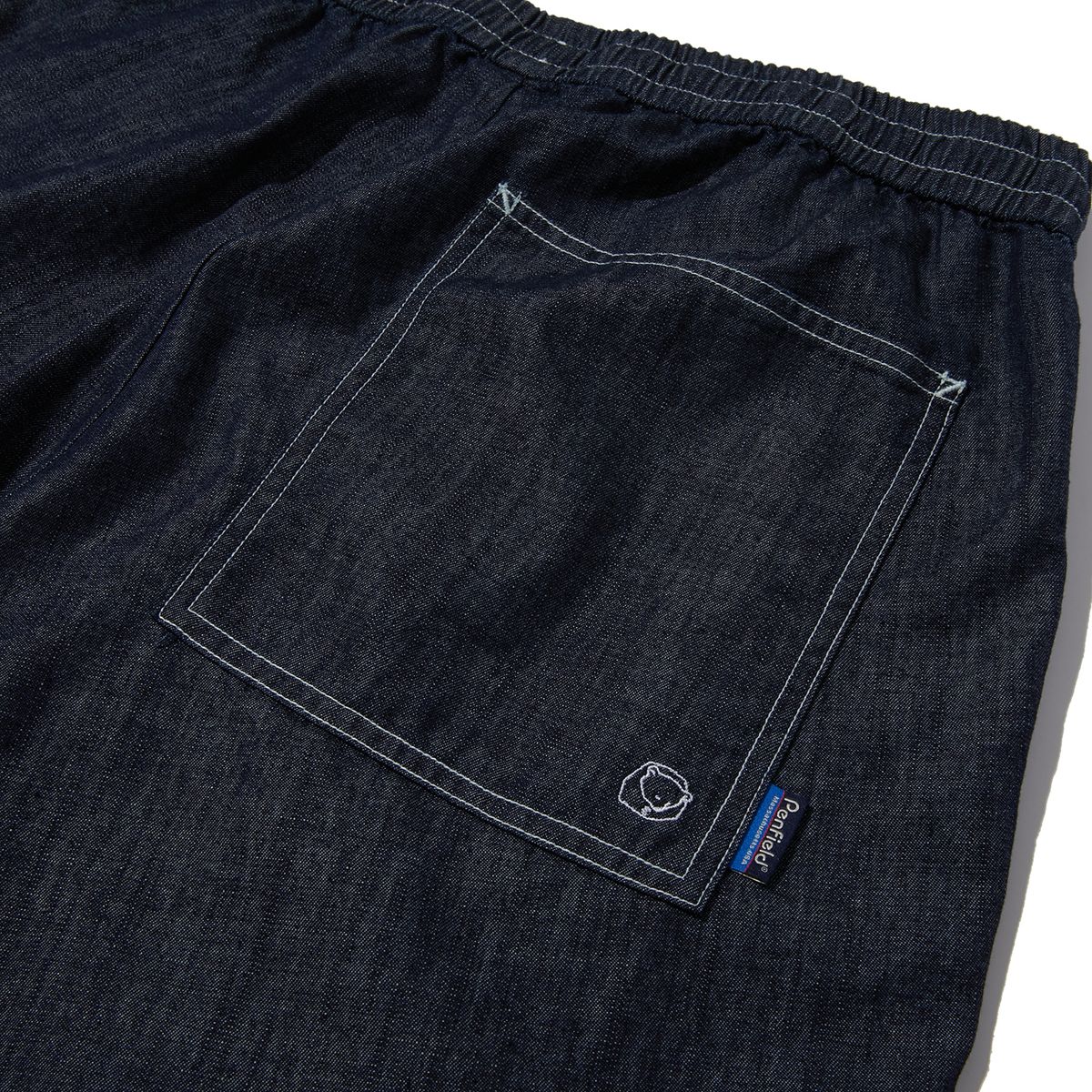 펜필드(PENFIELD) TWO TUCK DENIM WIDE HALF PANTS INDIGO_FP2WP51U