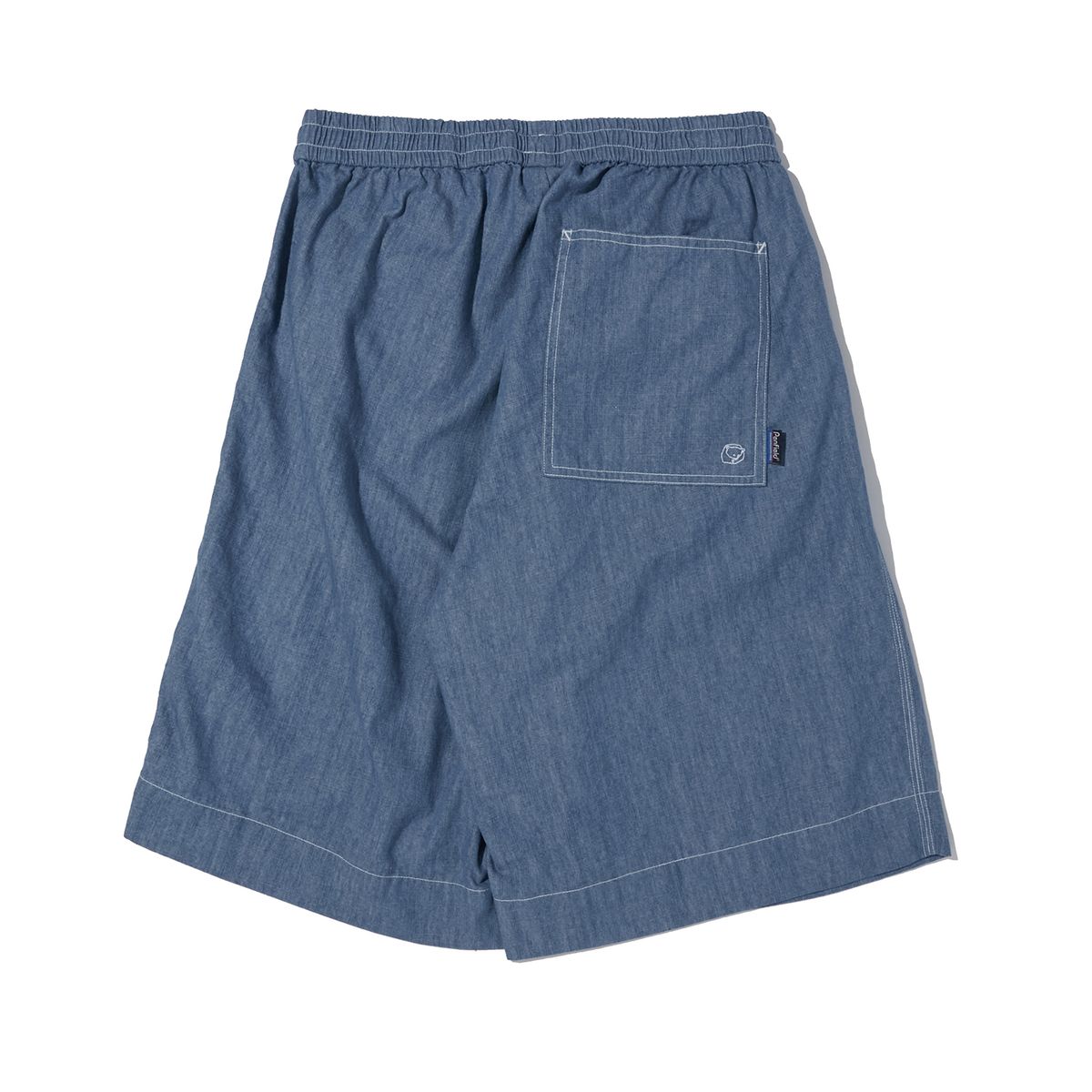 펜필드(PENFIELD) TWO TUCK DENIM WIDE HALF PANTS BLUE_FP2WP50U