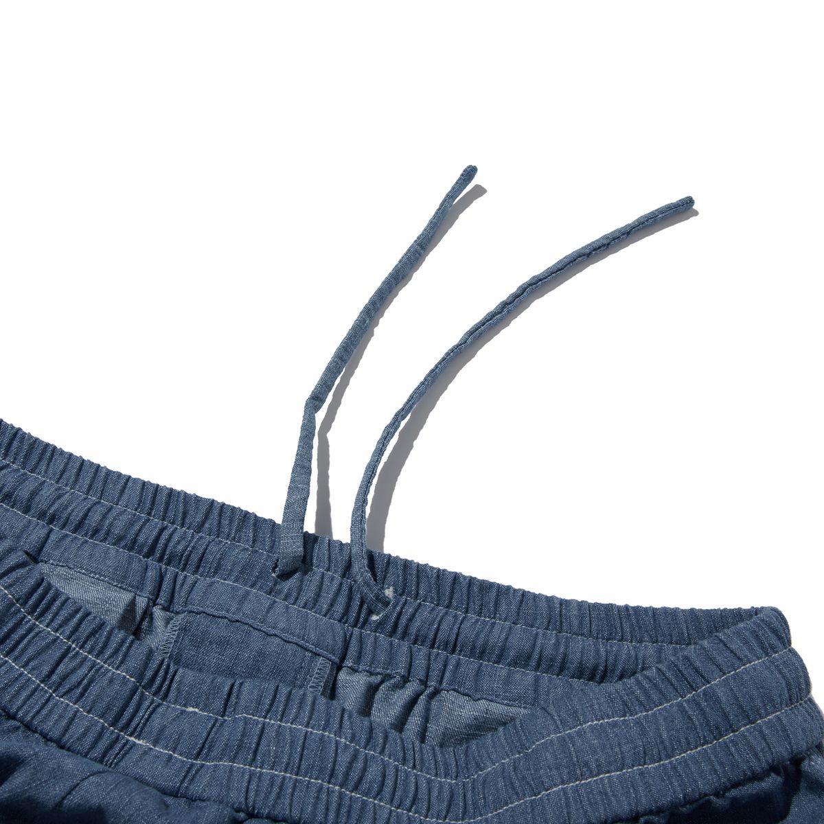 펜필드(PENFIELD) TWO TUCK DENIM WIDE HALF PANTS BLUE_FP2WP50U
