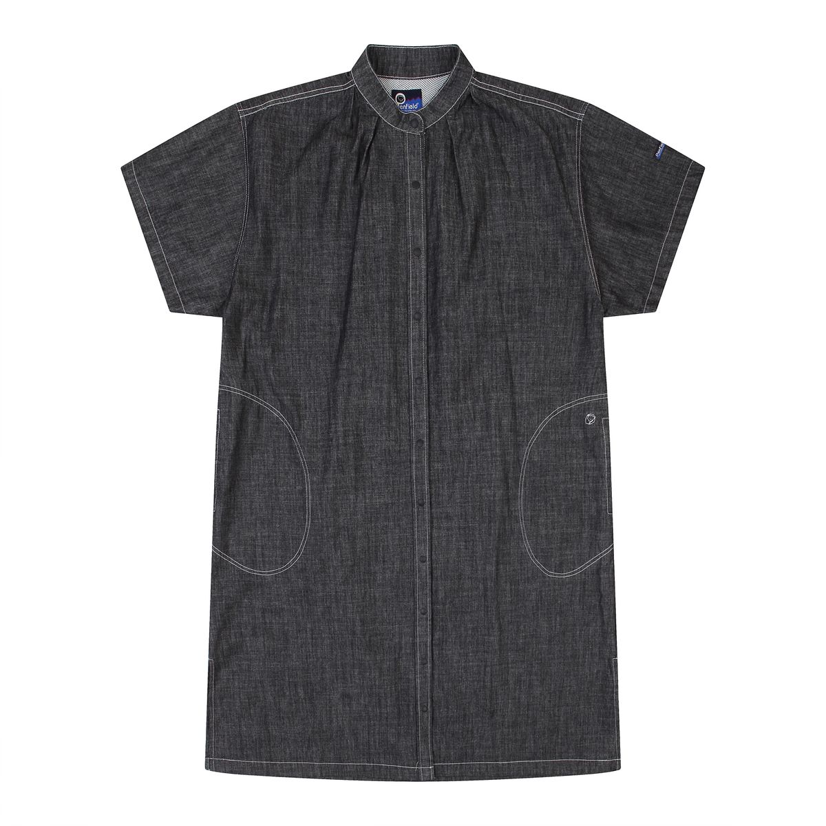 펜필드(PENFIELD) DENIM TWO TUCK SHIRT DRESS BLACK_FP2KS30F