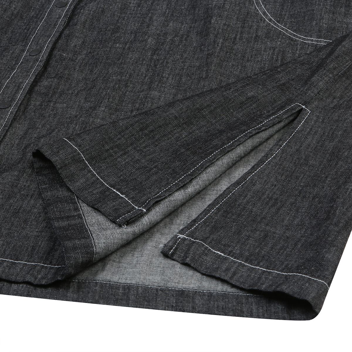 펜필드(PENFIELD) DENIM TWO TUCK SHIRT DRESS BLACK_FP2KS30F