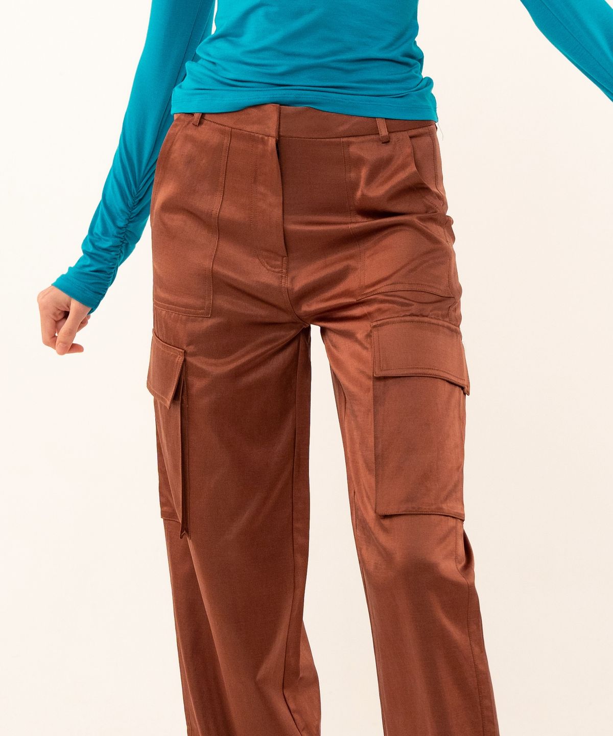 레트흐드레뚜왈(LETTRE DE LE TOILE) Cupra cargo pants (camel)