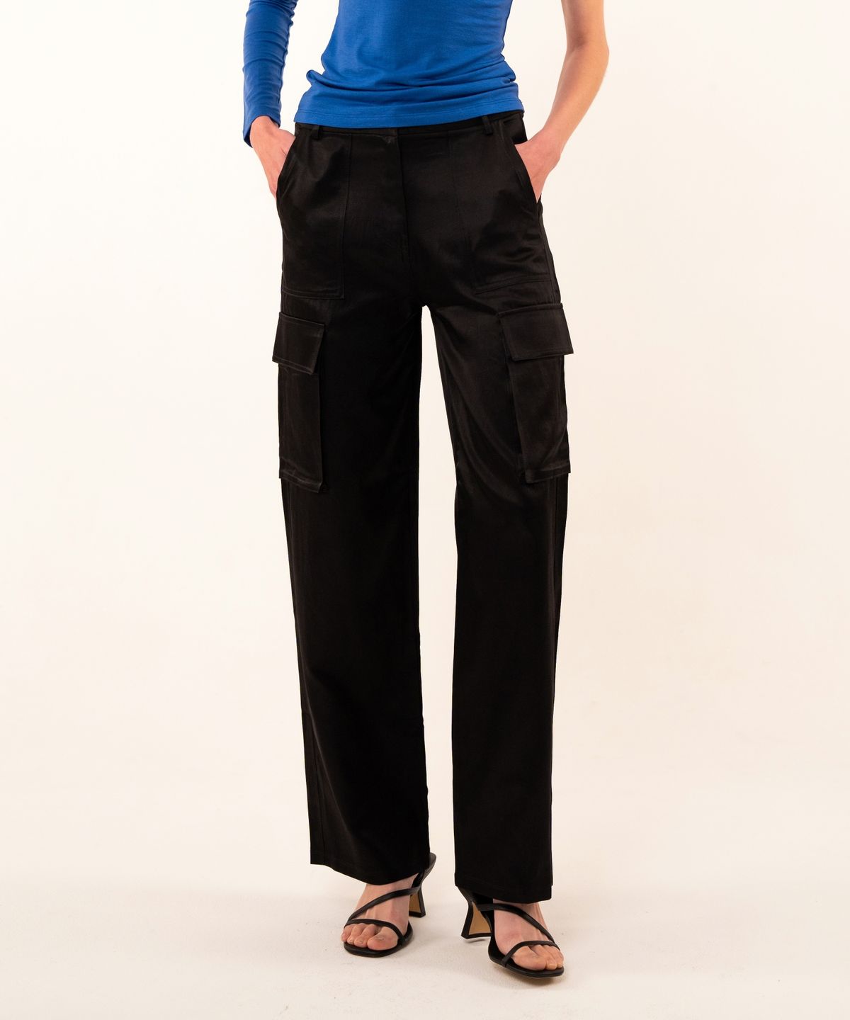 레트흐드레뚜왈(LETTRE DE LE TOILE) Cupra cargo pants (black)