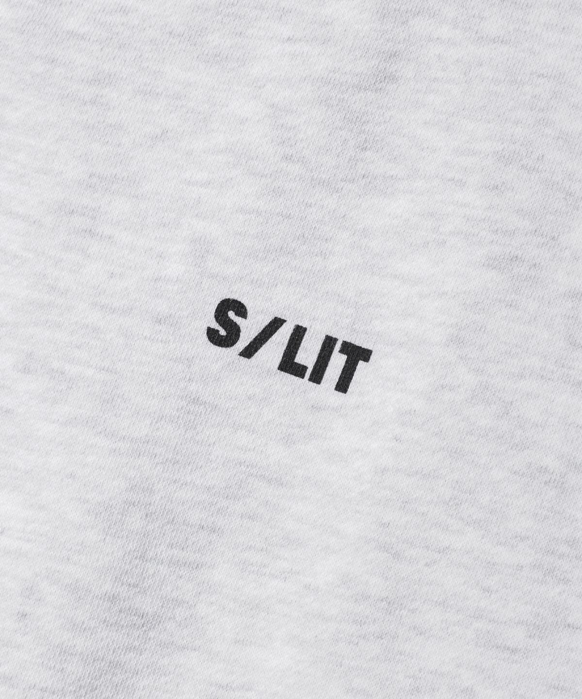 에스릿 스튜디오(SLIT STUDIO) 스테디 스웨트 반집업 화이트 멜란지