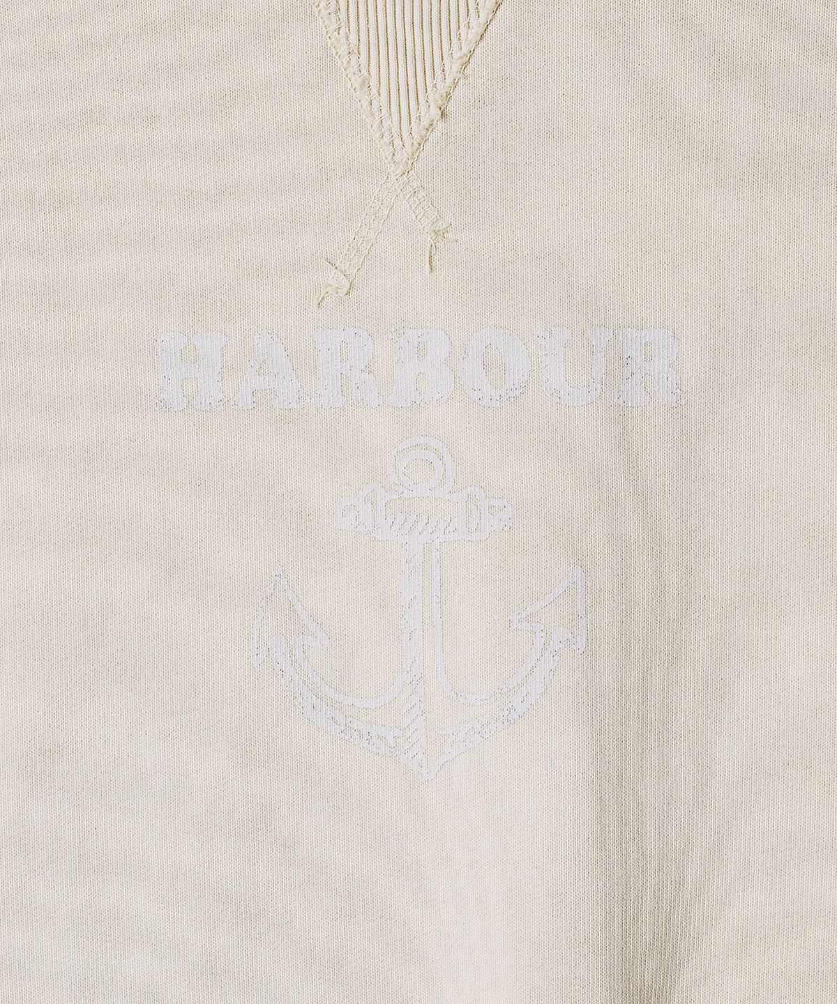 이스트 하버 서플러스(EAST HARBOUR SURPLUS) 비버 워시드 스웻셔츠 - 오프 화이트