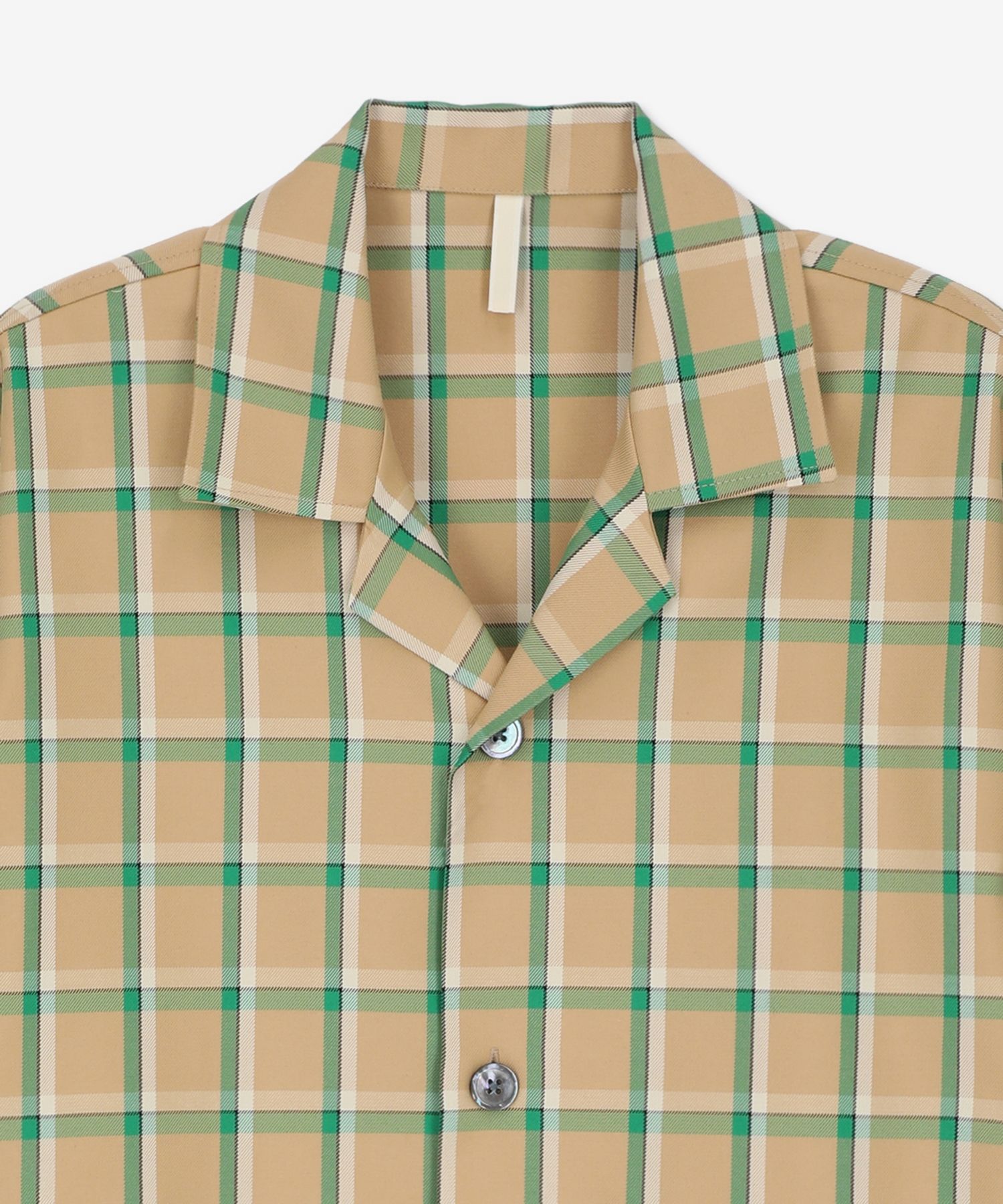 MUSINSA | SUNFLOWER Coco SS Shirt - Green Check / 4111310