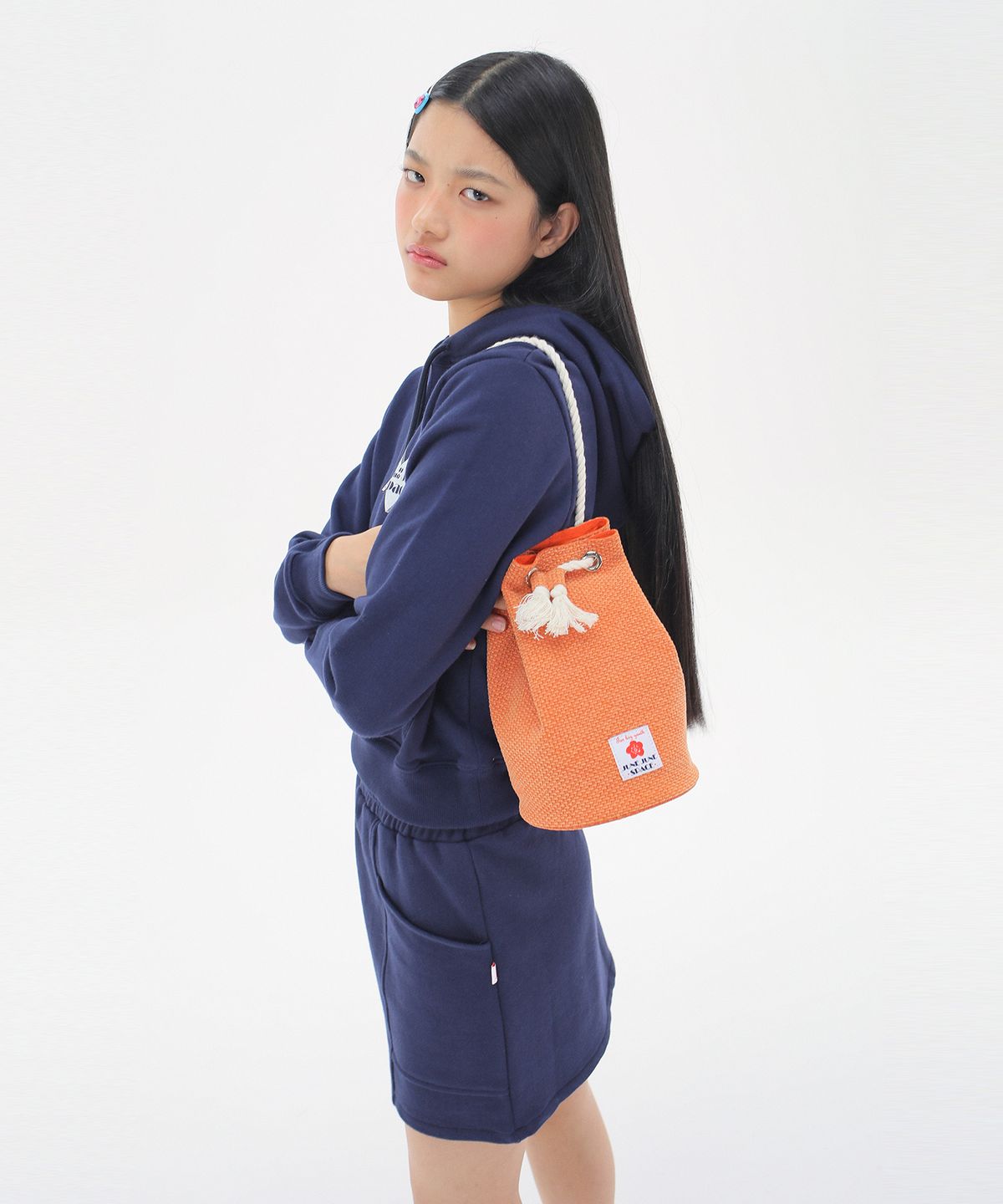 준준스페이스(JUNEJUNE SPACE) String Bucket Bag_Orange(스트링 버킷백_오렌지)