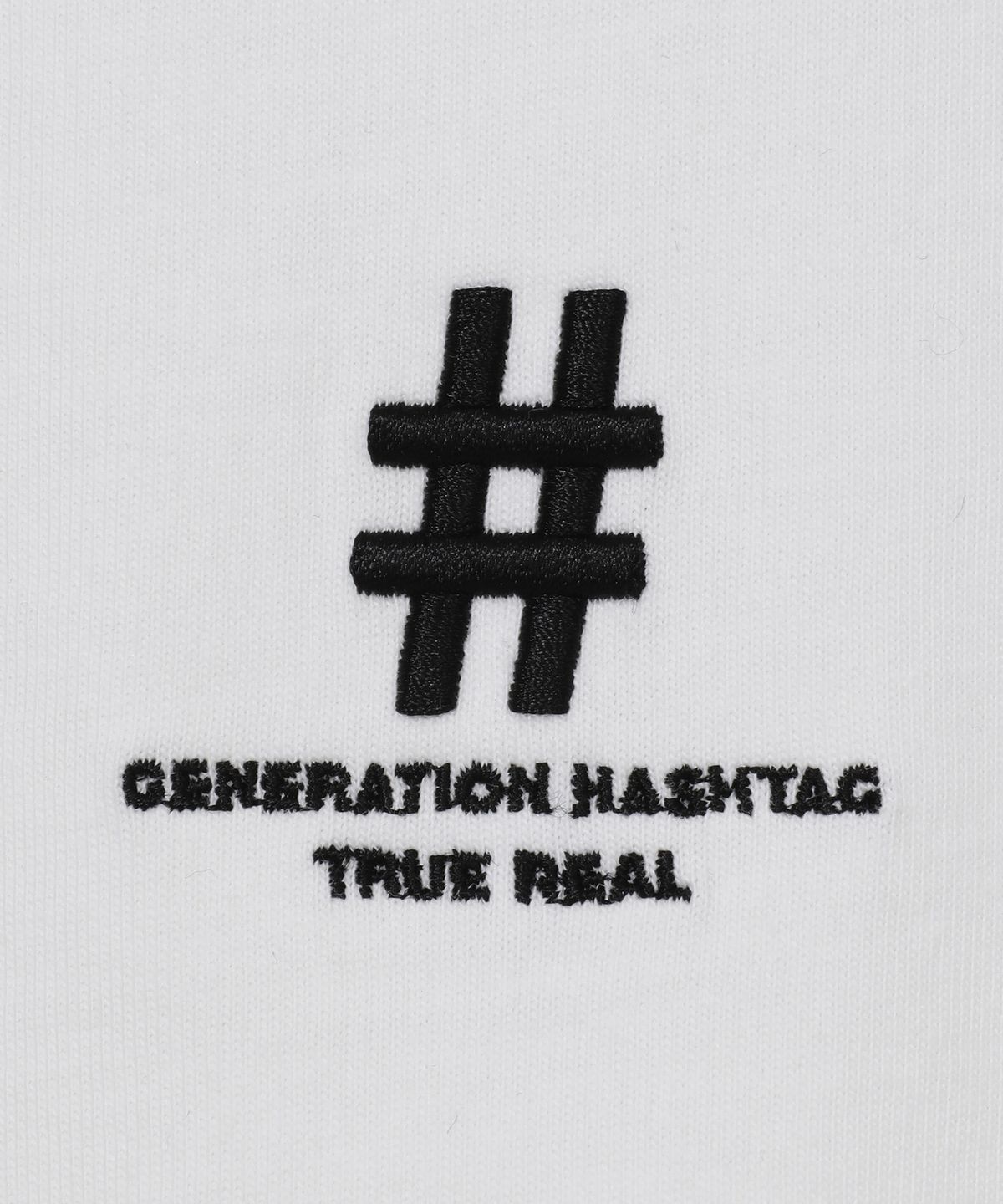 빈트릴(BEENTRILL) 쉐이크 해시태그 컴포트핏 티셔츠(오프 화이트)