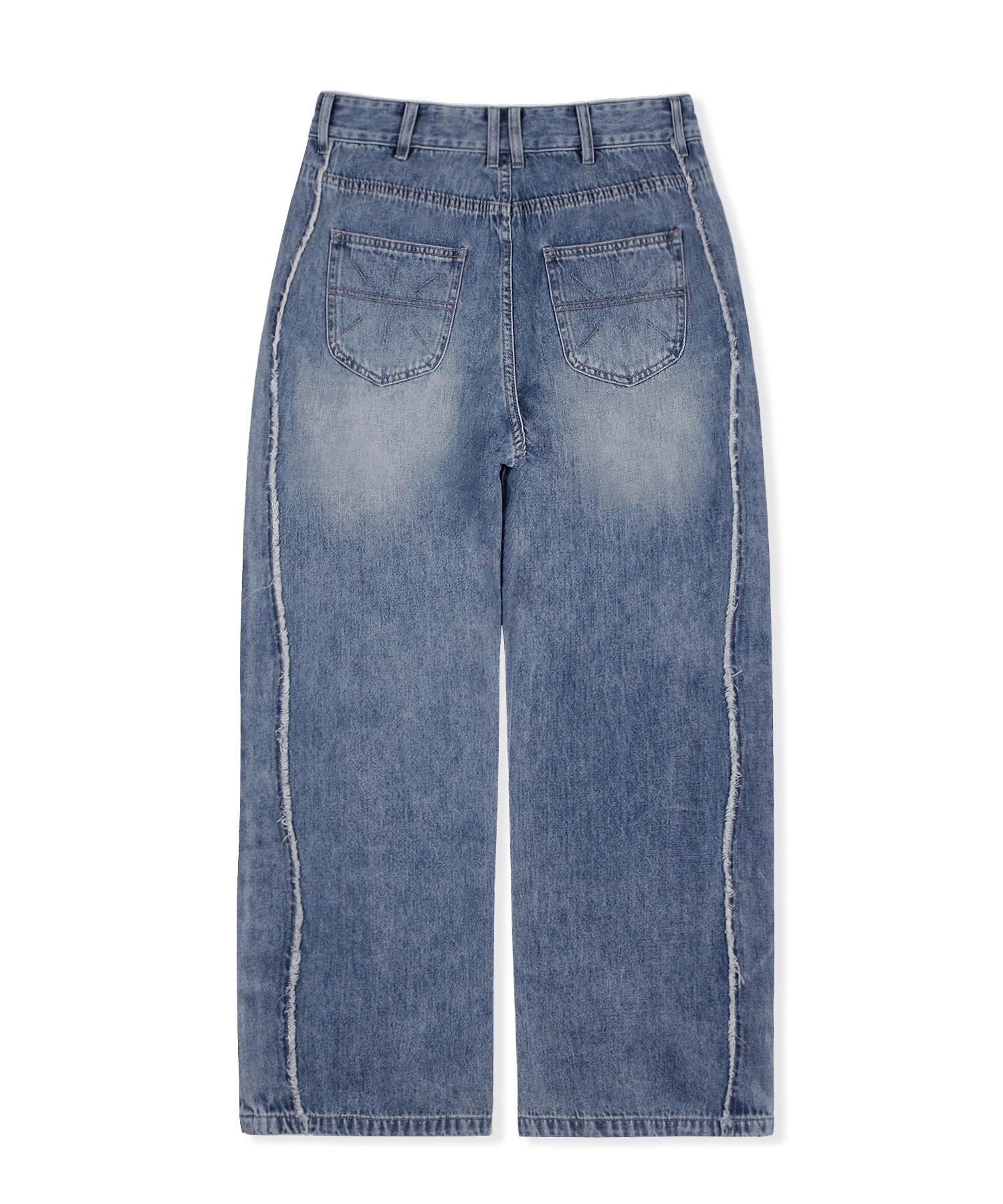 パンツ XTONZ XP220 Slash Washing Stitch Denim Pants BLUE XP220BL Cultura Big Boy's Slim Fit Saddle Stitch Stretch Jeans Wash