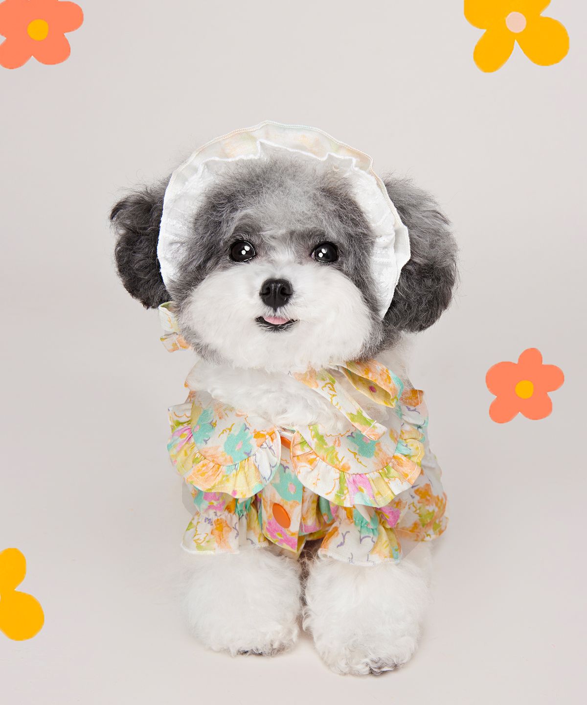 위드토리(WITH TORY) 베베 에이프런 원피스 (OrangeGreen)