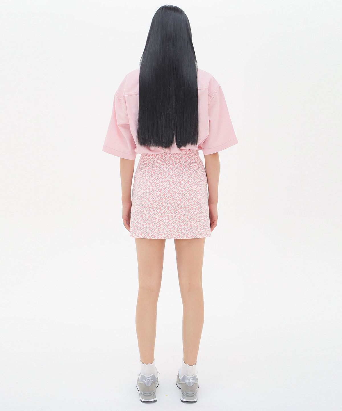 준준스페이스(JUNEJUNE SPACE) Blossom Mini Skirt_Pink(블러썸 미니 스커트_핑크)