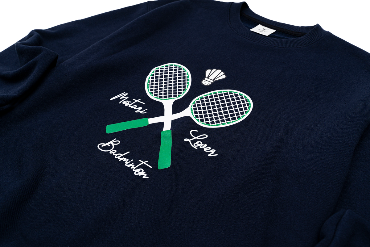 메스타리(MESTARI) 배드민턴 RACKET X SWEATSHIRT(맨투맨) CM1104 네이비