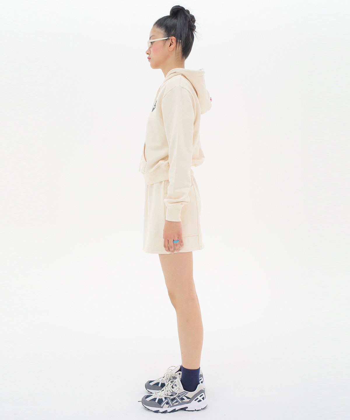 준준스페이스(JUNEJUNE SPACE) Sweat Mini Skirt_Cream(스웻 미니 스커트_크림)