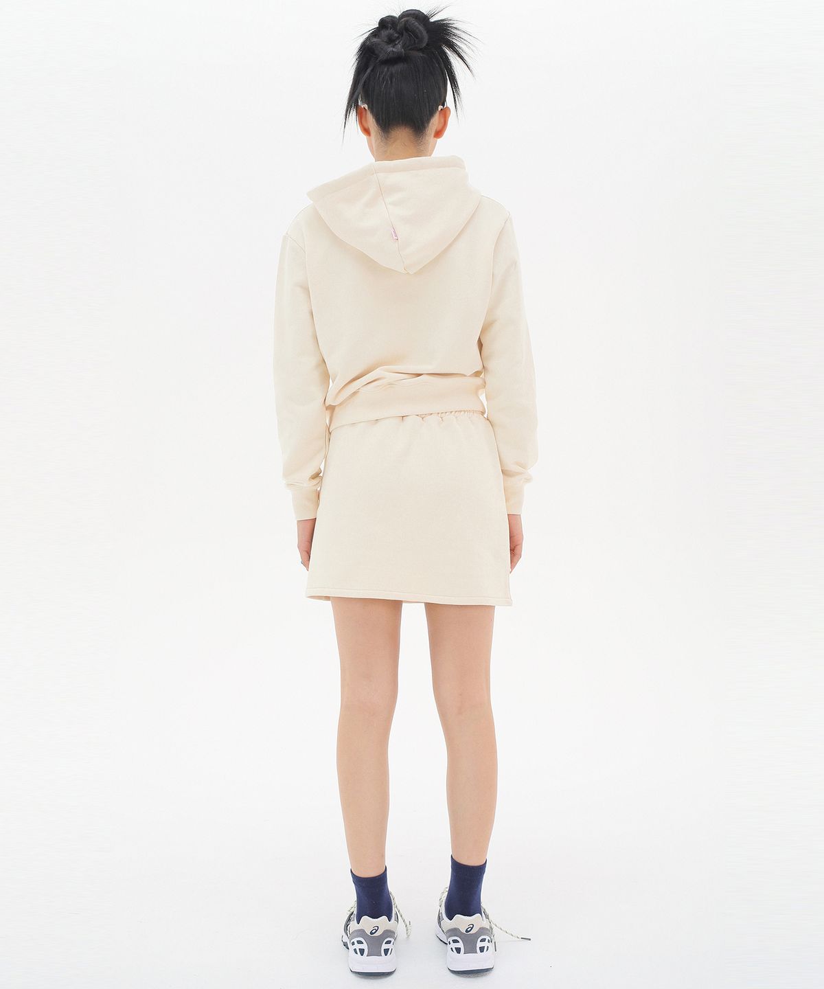 준준스페이스(JUNEJUNE SPACE) Sweat Mini Skirt_Cream(스웻 미니 스커트_크림)