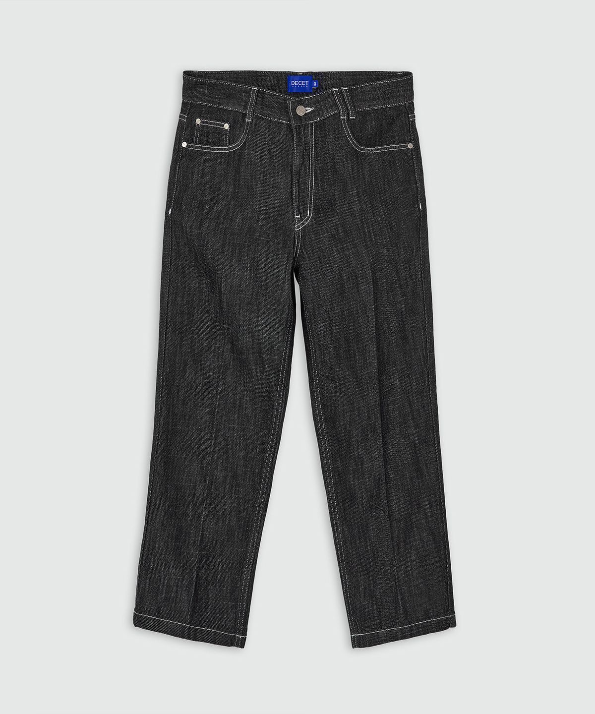 데케트(DECET) [여름원단]Cropped Tapered Jeans DCPT004RawBlack
