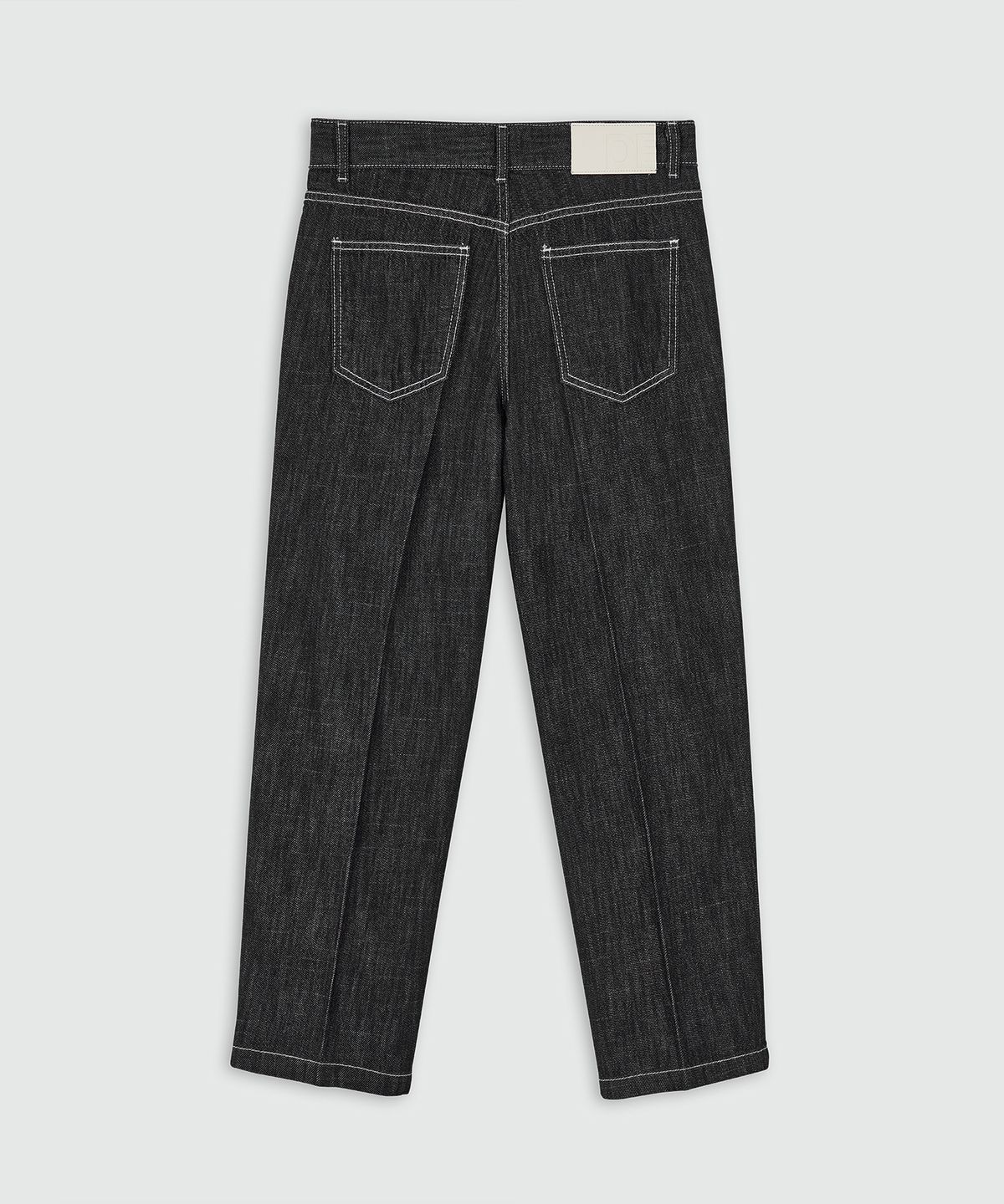 데케트(DECET) [여름원단]Cropped Tapered Jeans DCPT004RawBlack