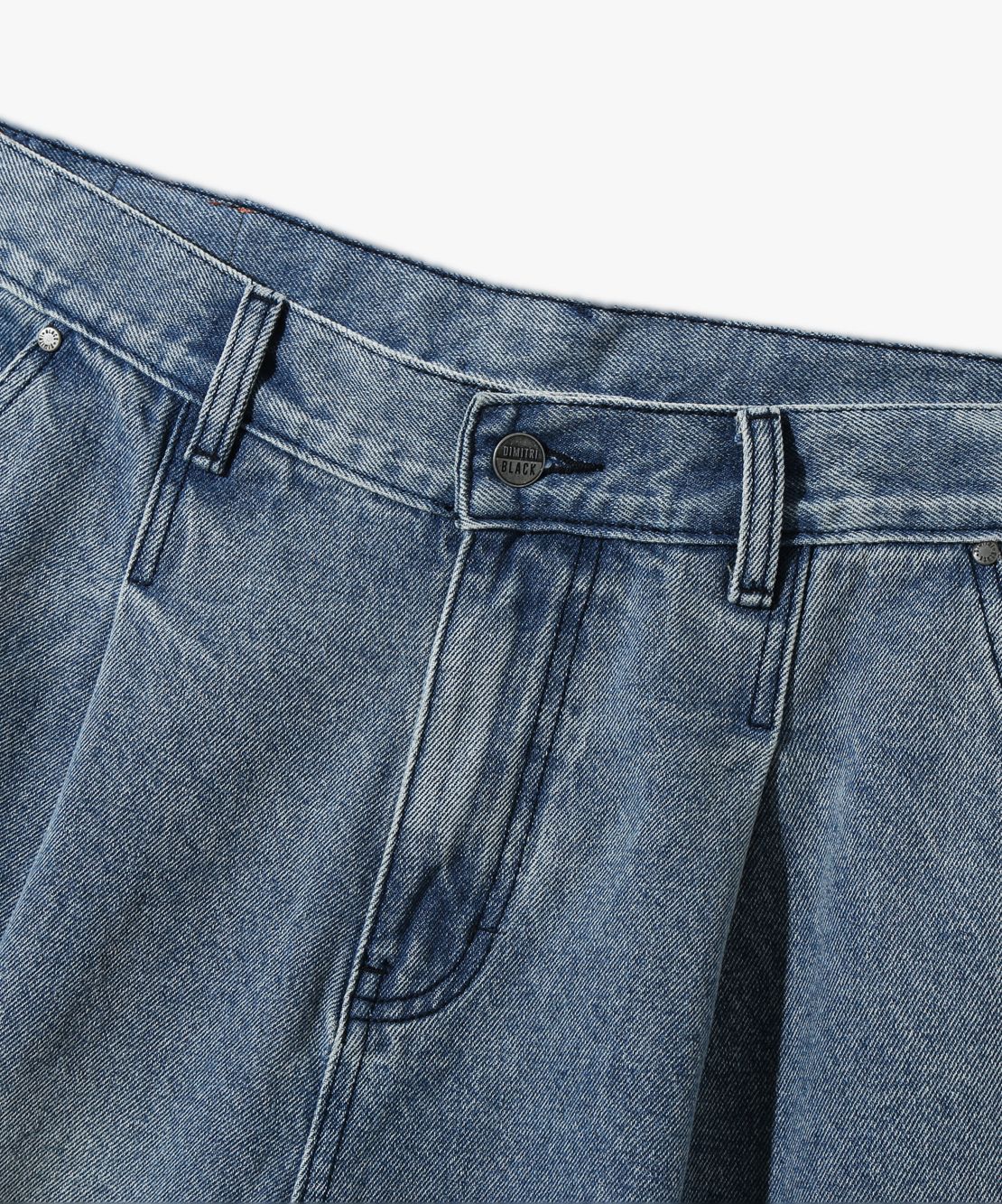 MUSINSA | DIMITRI BLACK Bio-Washing Carpenter Bermuda Denim