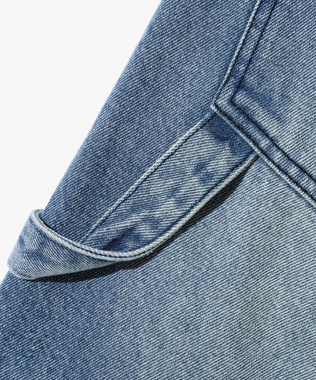 【BAON】[unisex] Pigment Banding Carpender Bermuda Denim P AYAME wide jeans in stretch japanese denim | Women's | KENZO