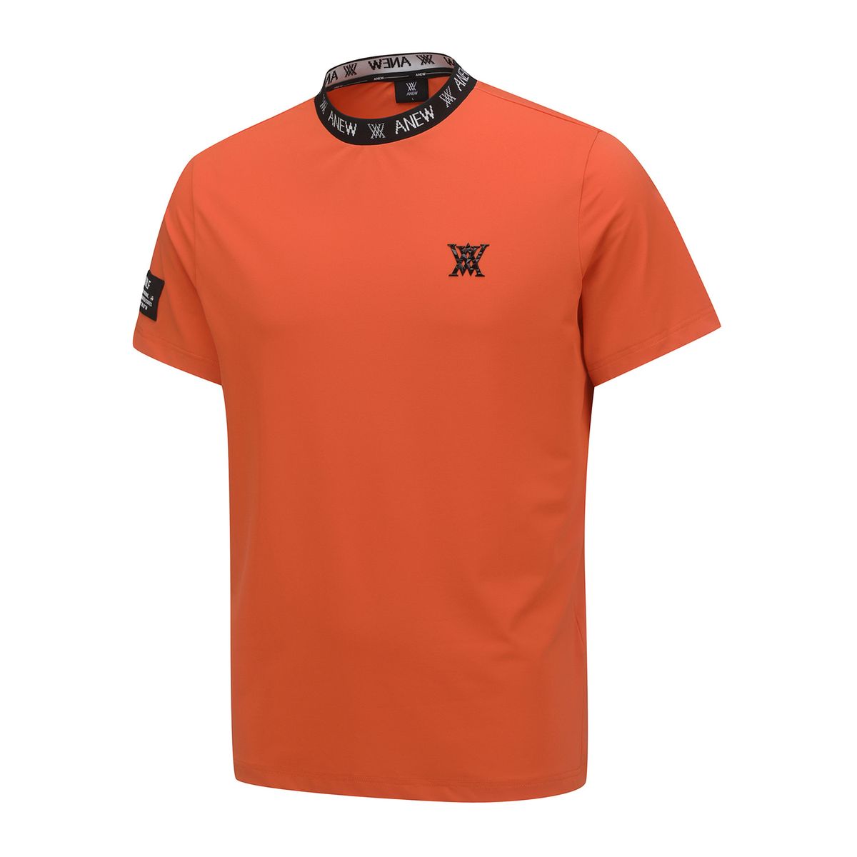 어뉴골프(ANEW GOLF) MEN NECK JACQUARD LOGO SHORT T-SHIRT_OR