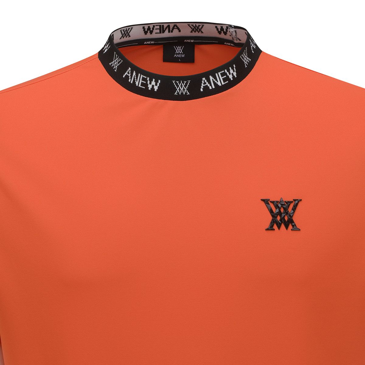 어뉴골프(ANEW GOLF) MEN NECK JACQUARD LOGO SHORT T-SHIRT_OR