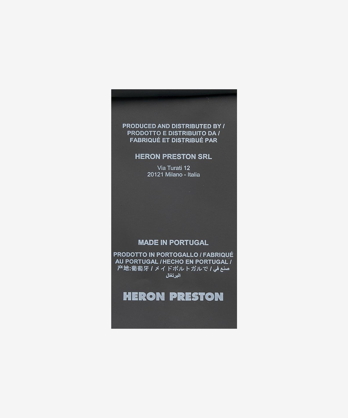 헤론 프레스톤(HERON PRESTON) 레이싱 SS 반소매 티셔츠 - 블랙:화이트 / HMAA032S23JER0081001