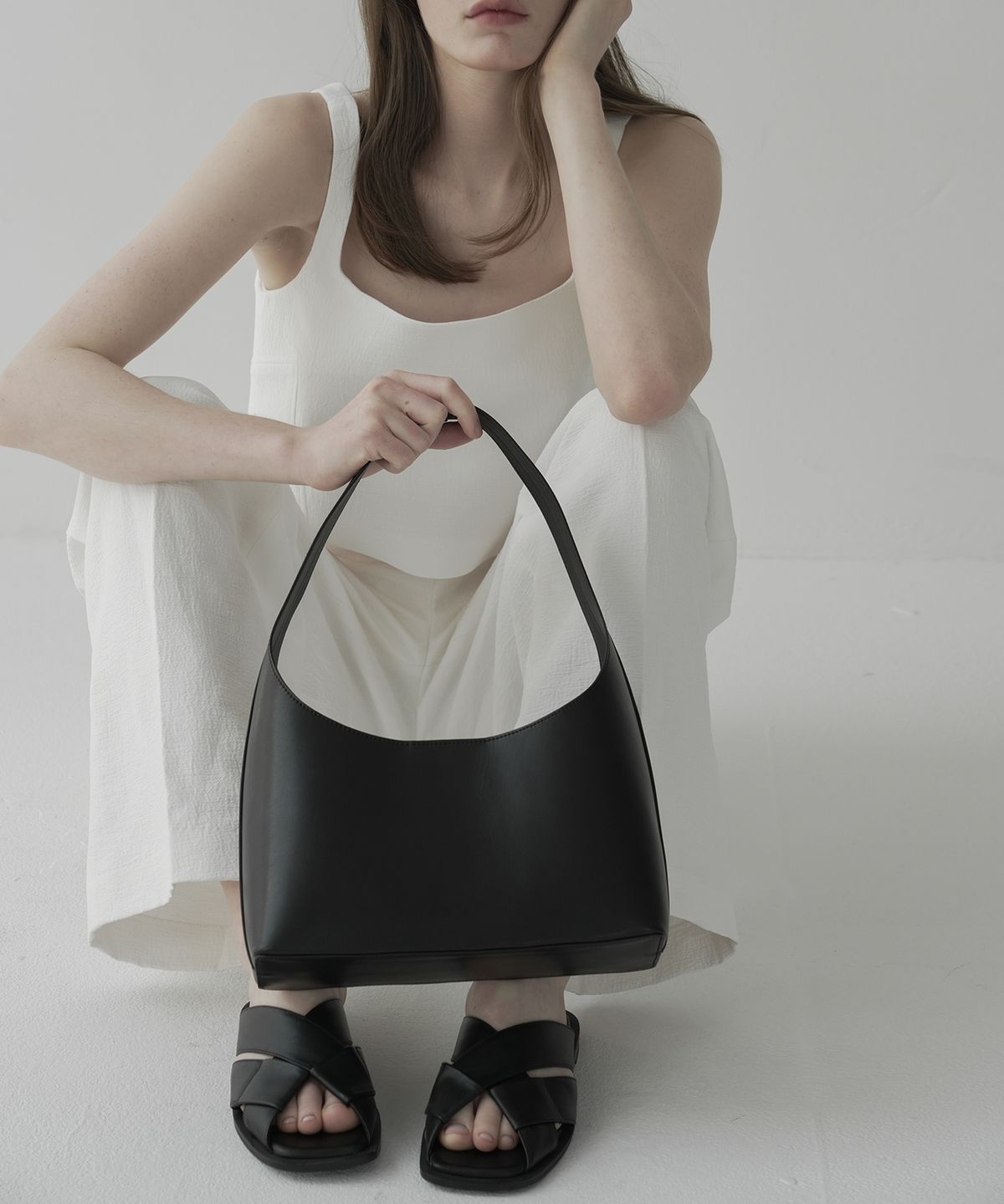 키에레이(CHIELEI) CROSS SANDAL [C3S09 BK]