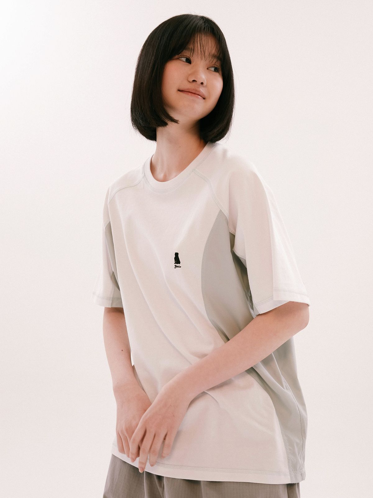 예일(YALE) MIXED SPORT TEE WHITE