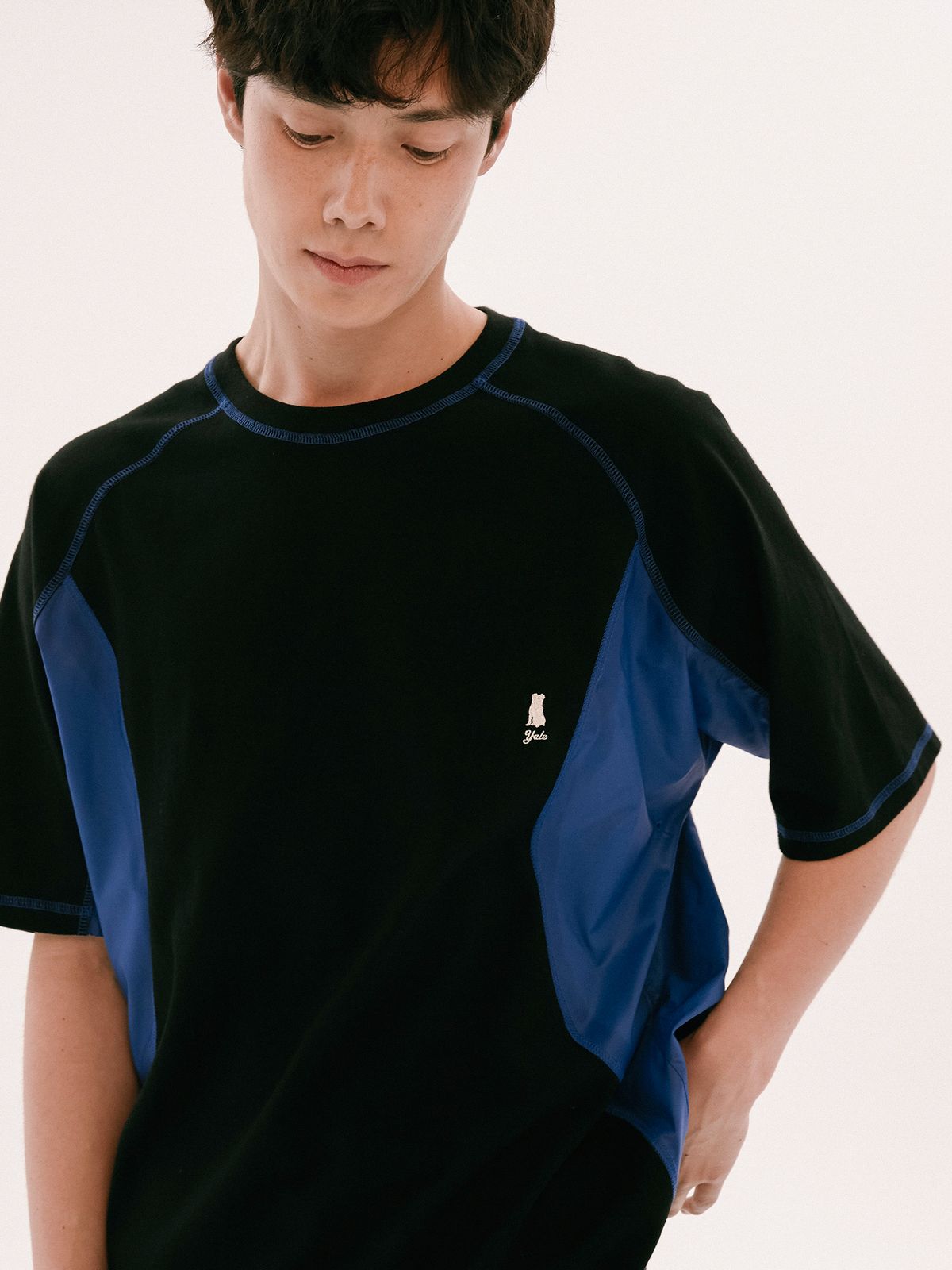 예일(YALE) MIXED SPORT TEE BLACK