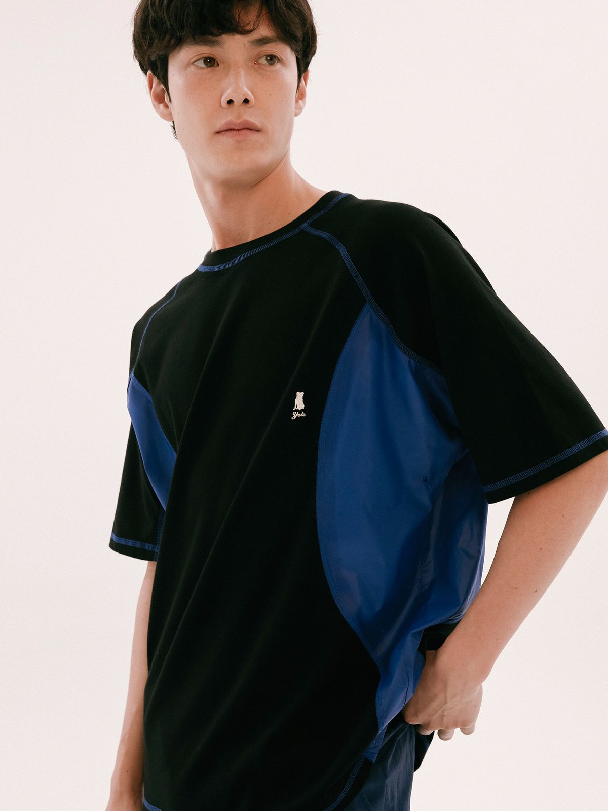 예일(YALE) MIXED SPORT TEE BLACK