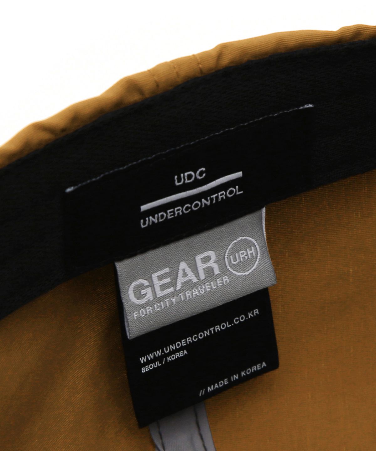 유알에이치(URH) UV차단 자외선차단 숏챙 스트링볼캡 경량 러닝 아웃도어 URH - C - 001 - SUPPLEX - C PACK - MUSTARD