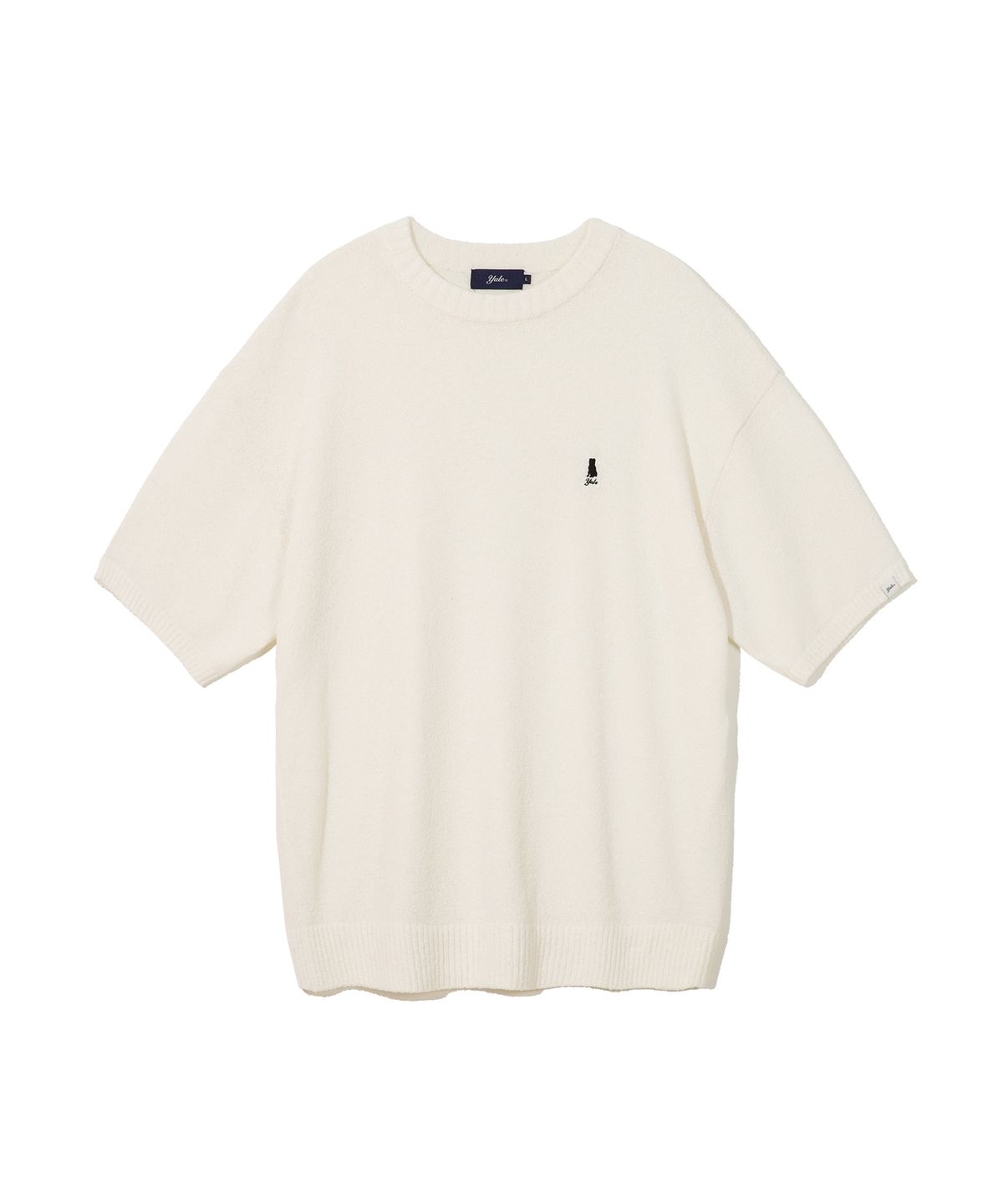 예일(YALE) [COOL] HERITAGE DAN ROUND NECK BOUCLE SS KINT IVORY