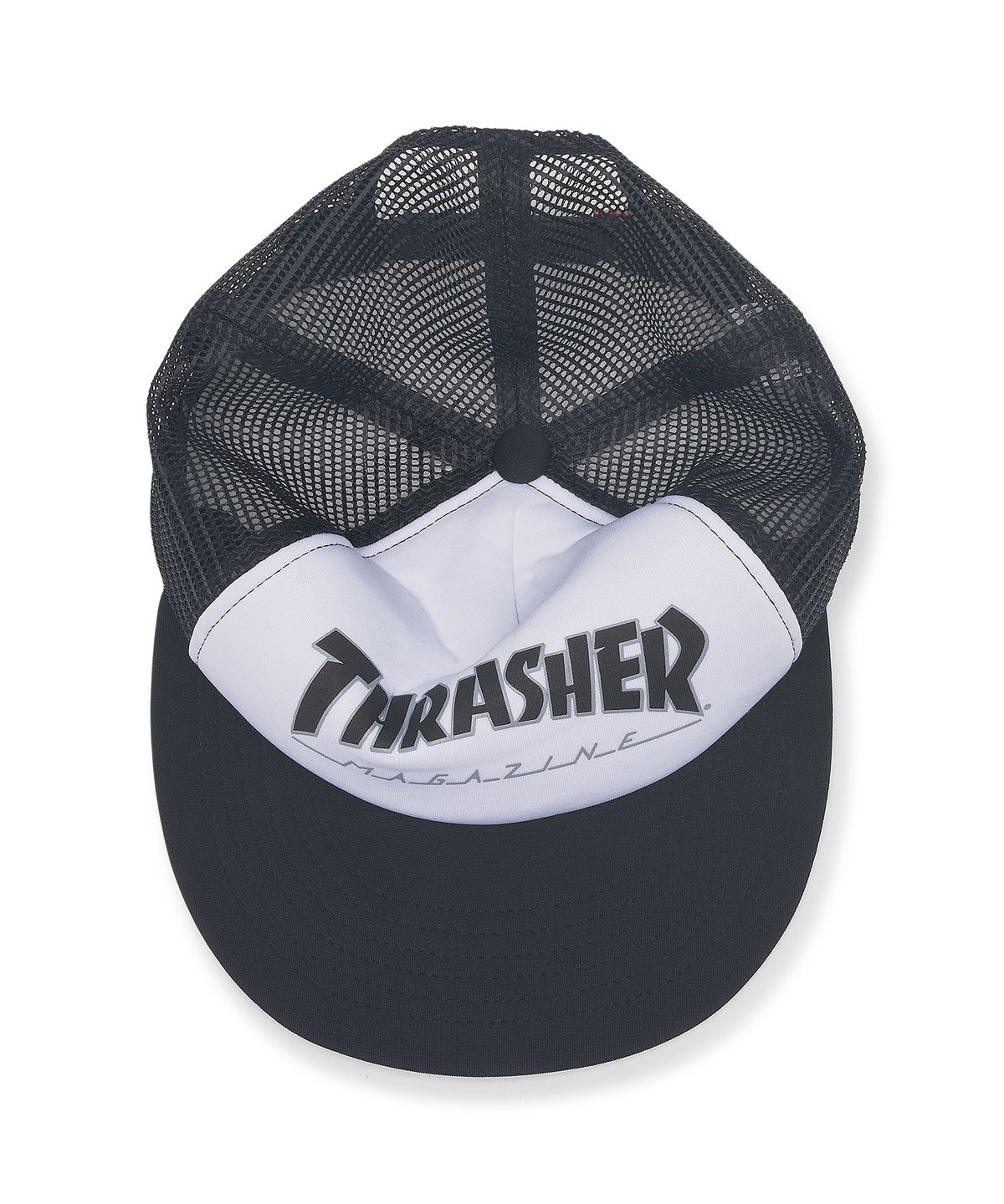 트레셔(THRASHER) 매거진 트러커 캡 블랙