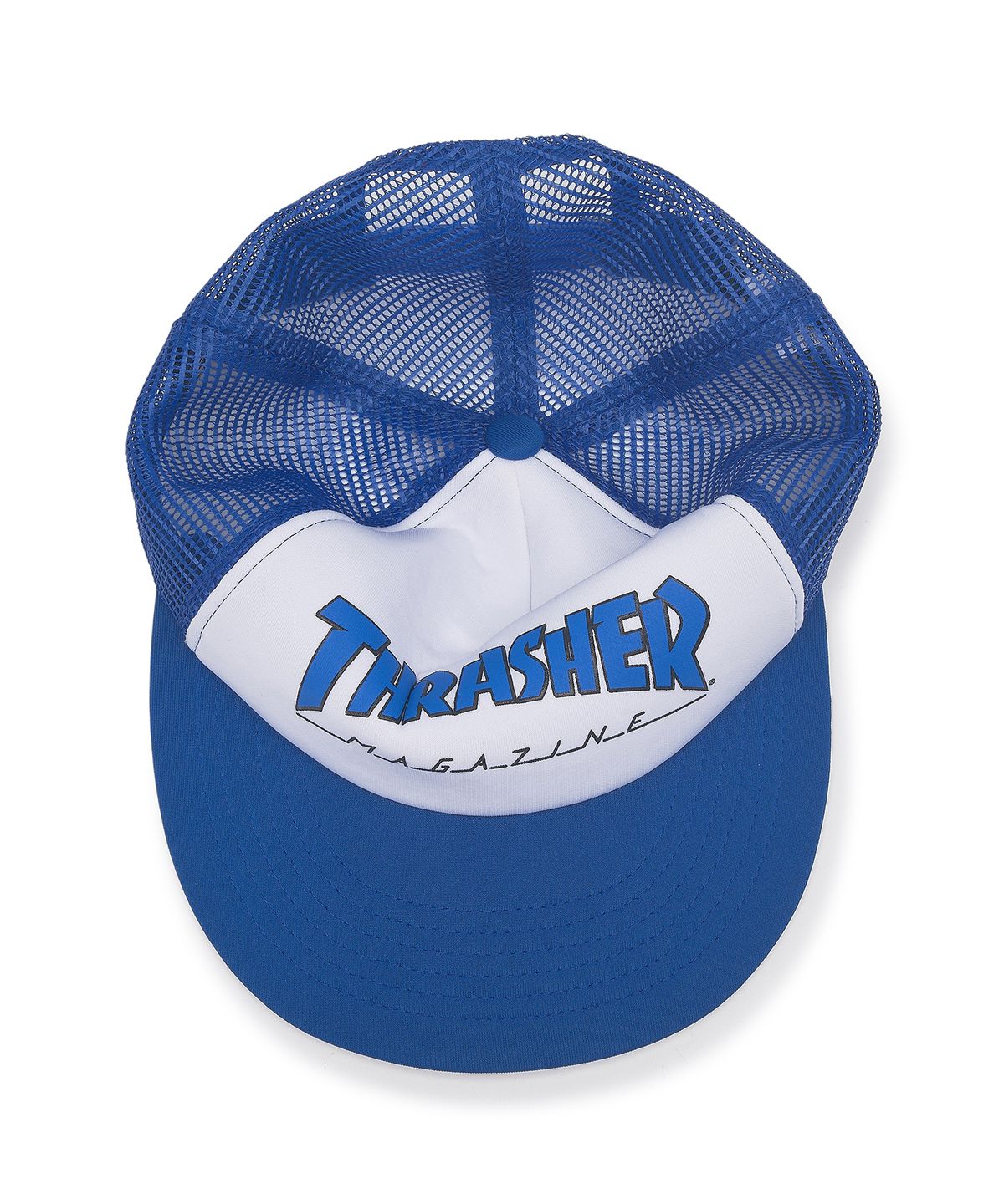 트레셔(THRASHER) 매거진 트러커 캡 블루