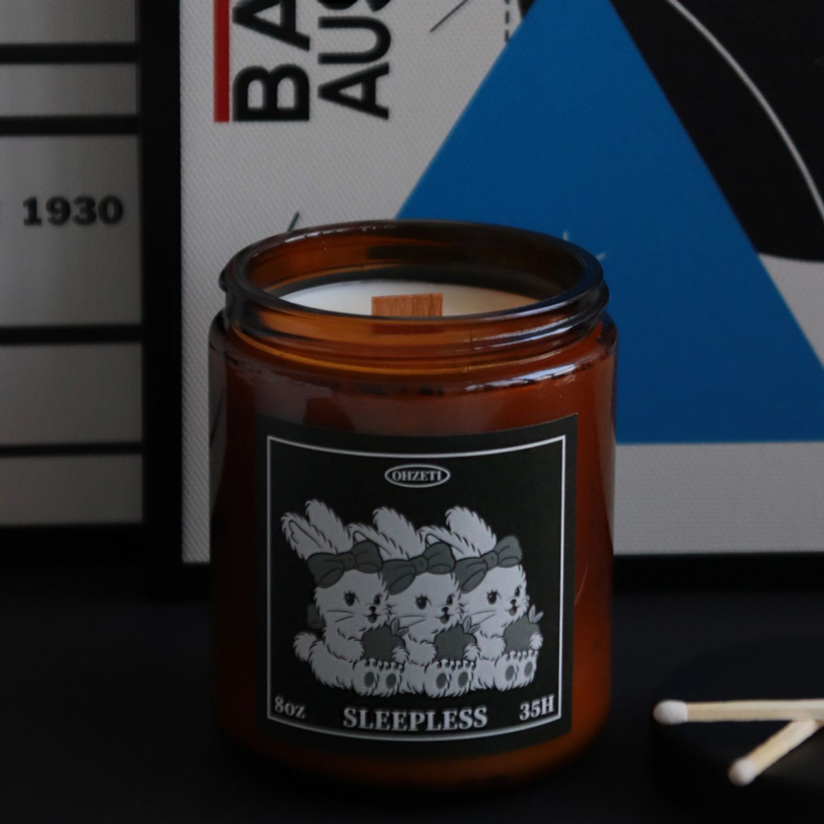 오제티캔들(OHZETI CANDLE) 브라운 컨테이너 캔들 (L)