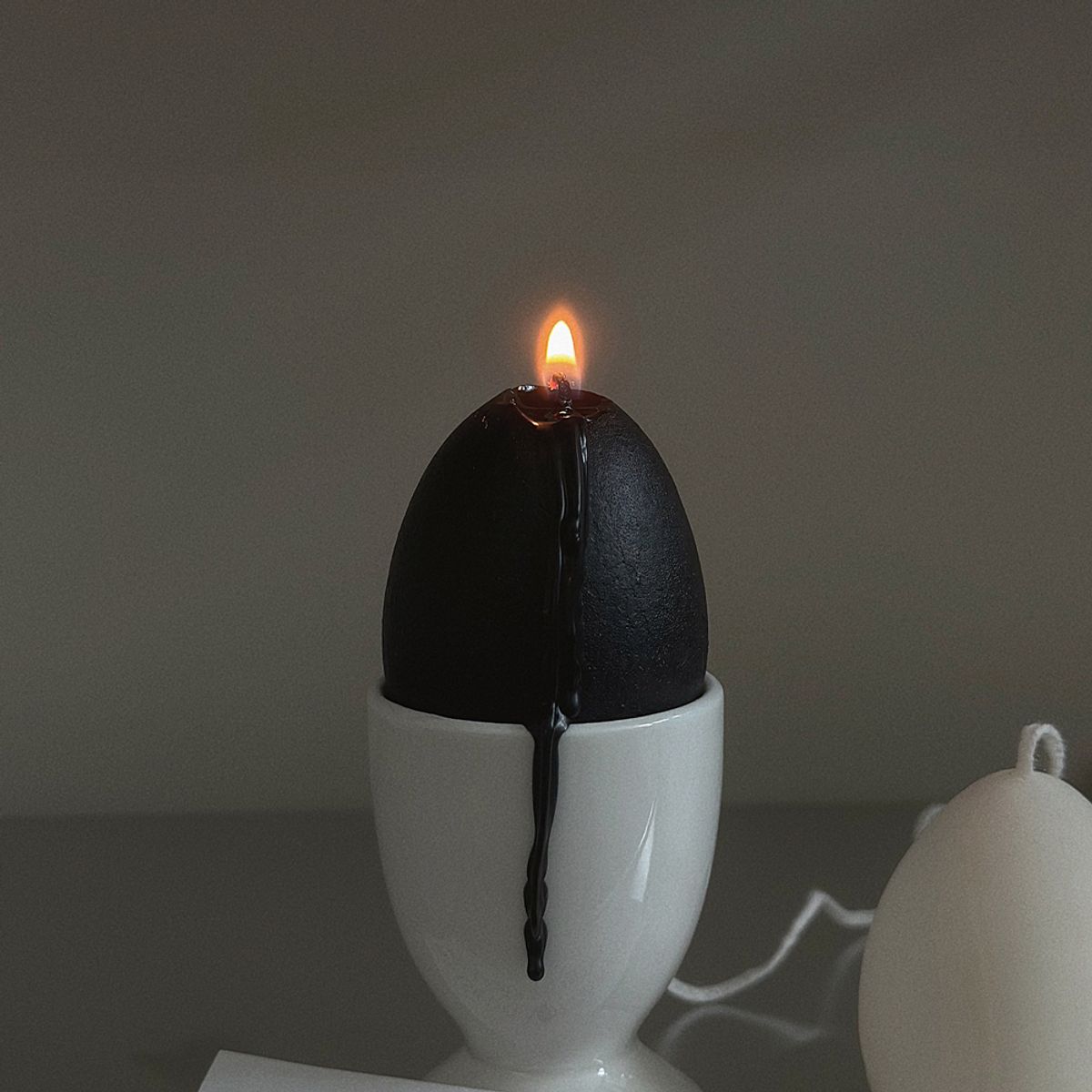 오제티캔들(OHZETI CANDLE) 에그(볼) 캔들 세트(캔들2p+홀더1p)