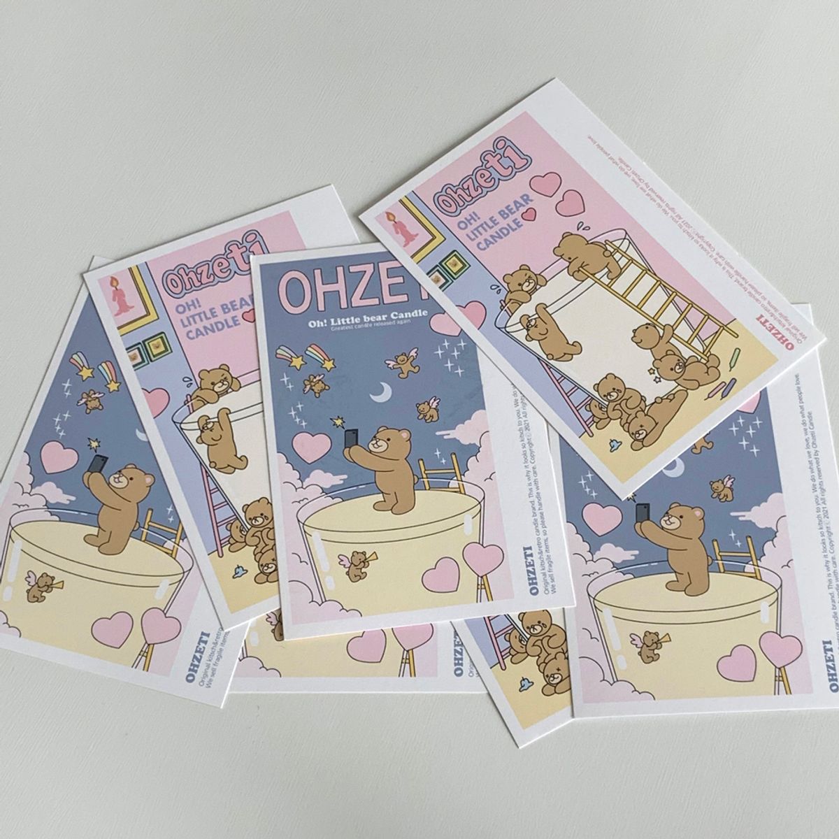 오제티캔들(OHZETI CANDLE) 리틀베어 캔들 세트