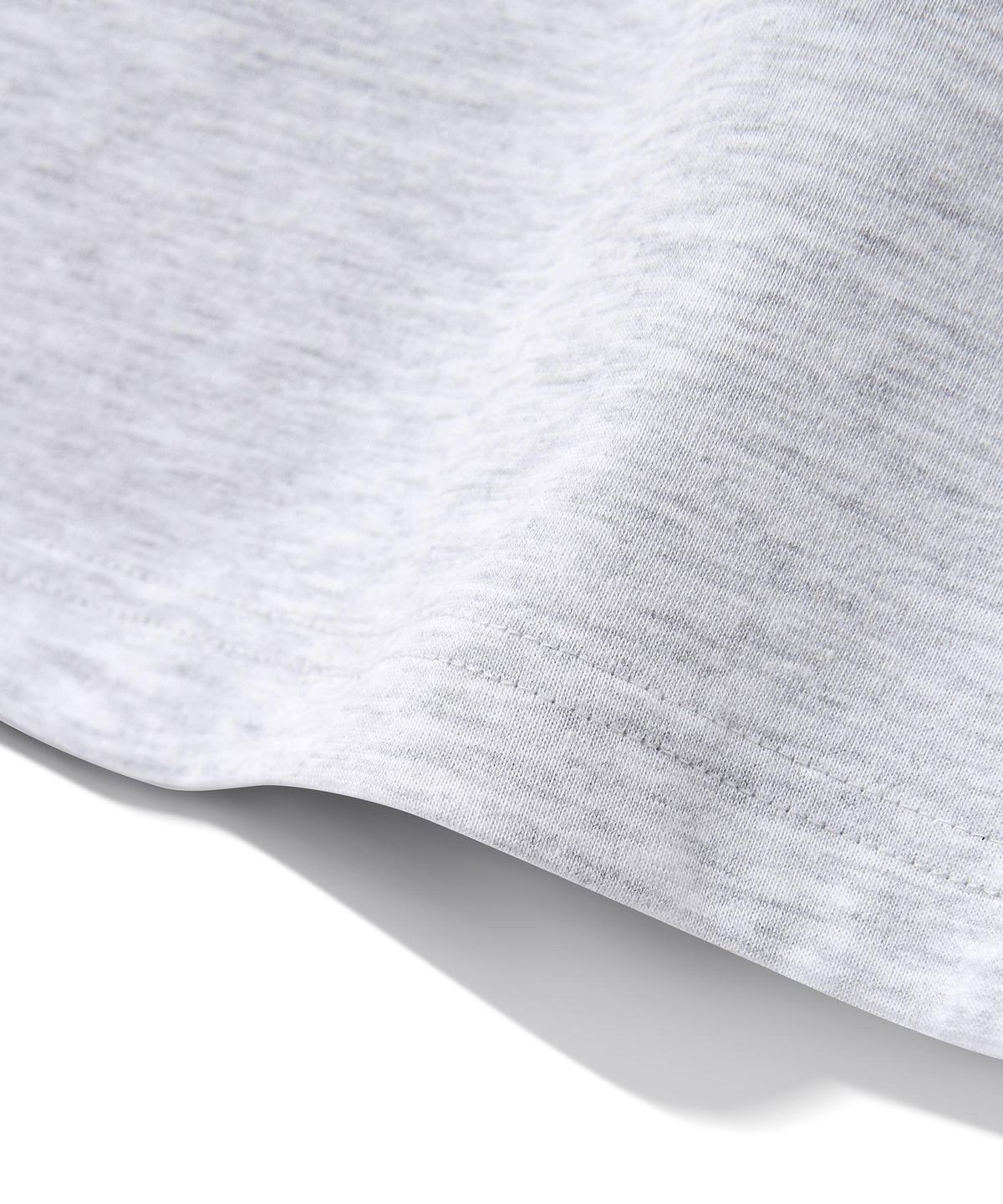다이아몬드 레이라(DIAMOND LAYLA) Curved Neck Logo Short Sleeve T-shirt T75 Melange Gray