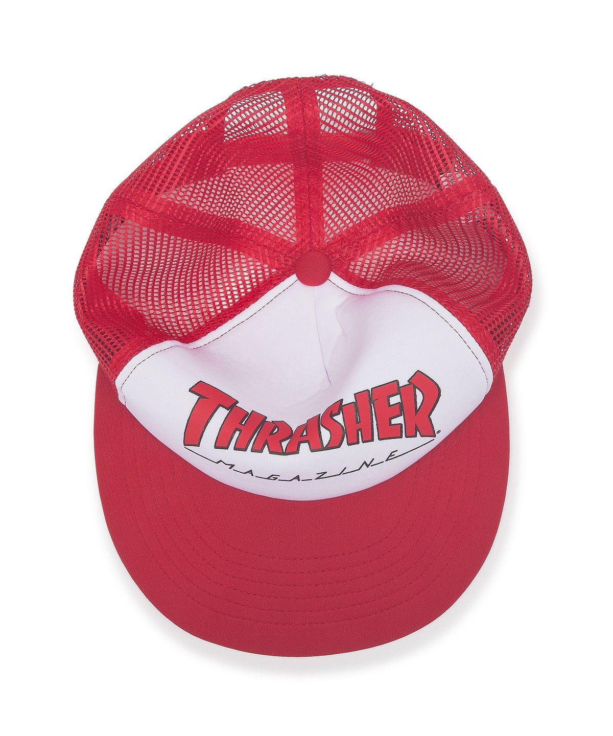 트레셔(THRASHER) 매거진 트러커 캡 레드