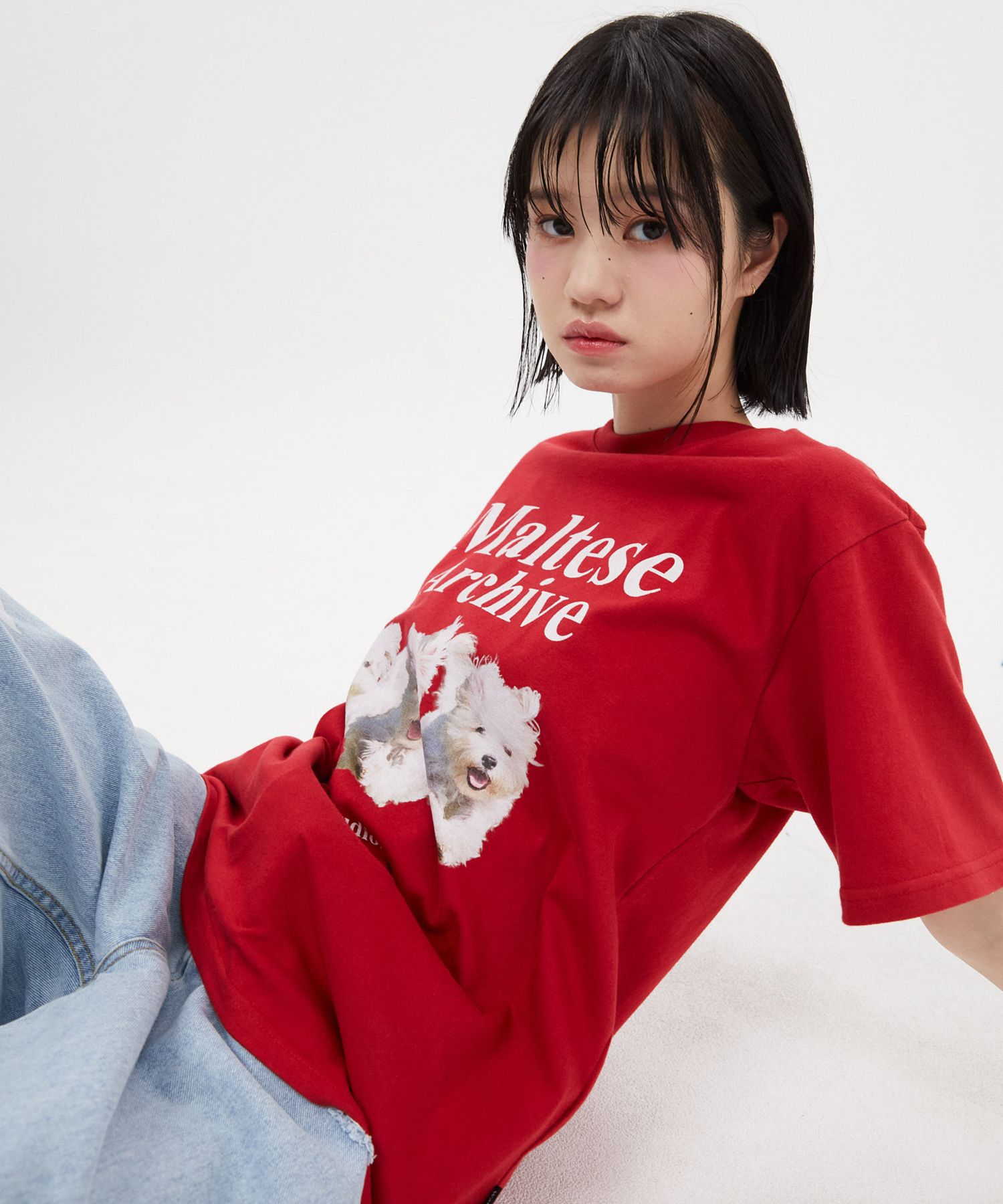 ★WAIKEI★ Maltese Archive Short Sleeve T-Shirt Green YK22HS MUSINSA | WAI KEI MALTESE ARCHIVE SHORT SLEEVE T-SHIRT GREEN