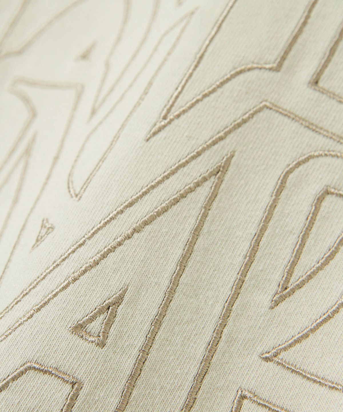 다이아몬드 레이라(DIAMOND LAYLA) DML Stitch Logo Short Sleeve T-shirt T78 Cream Beige