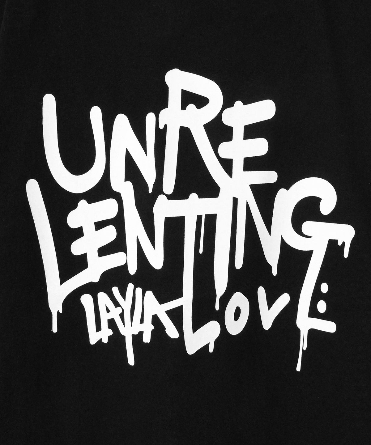 다이아몬드 레이라(DIAMOND LAYLA) Unrelenting Graffiti Short Sleeve T-shirt T79 Black