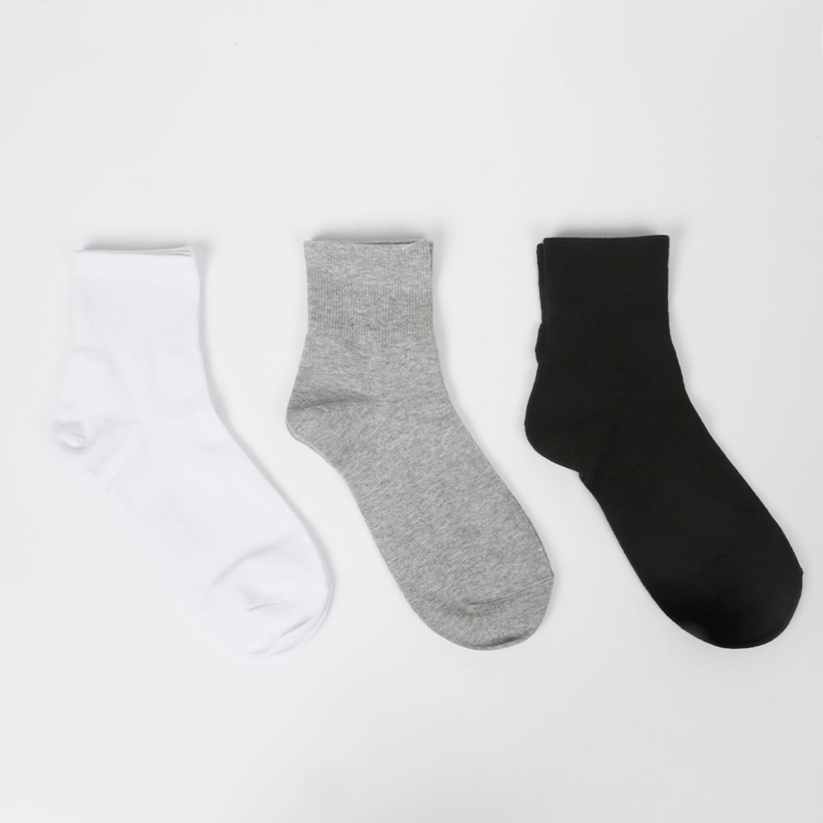 삭스에이(SOCKSA) [7PACK]시그니처168N 더블코튼 무지 밴드 미들 긴양말
