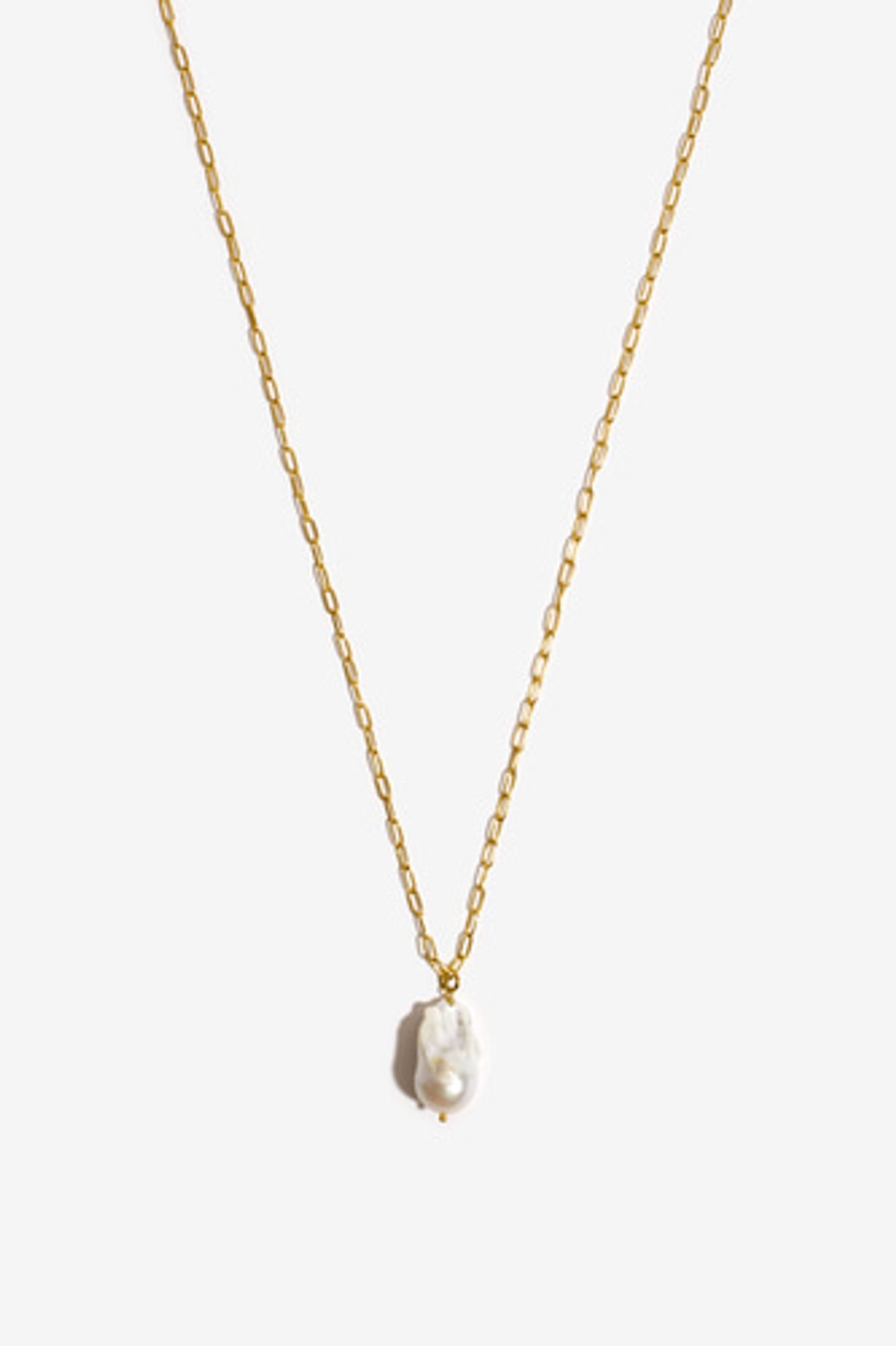 모드곤(MODGONE) 바로크진주 골드 롱 목걸이Baroque Pearl Goldtone LongNecklace