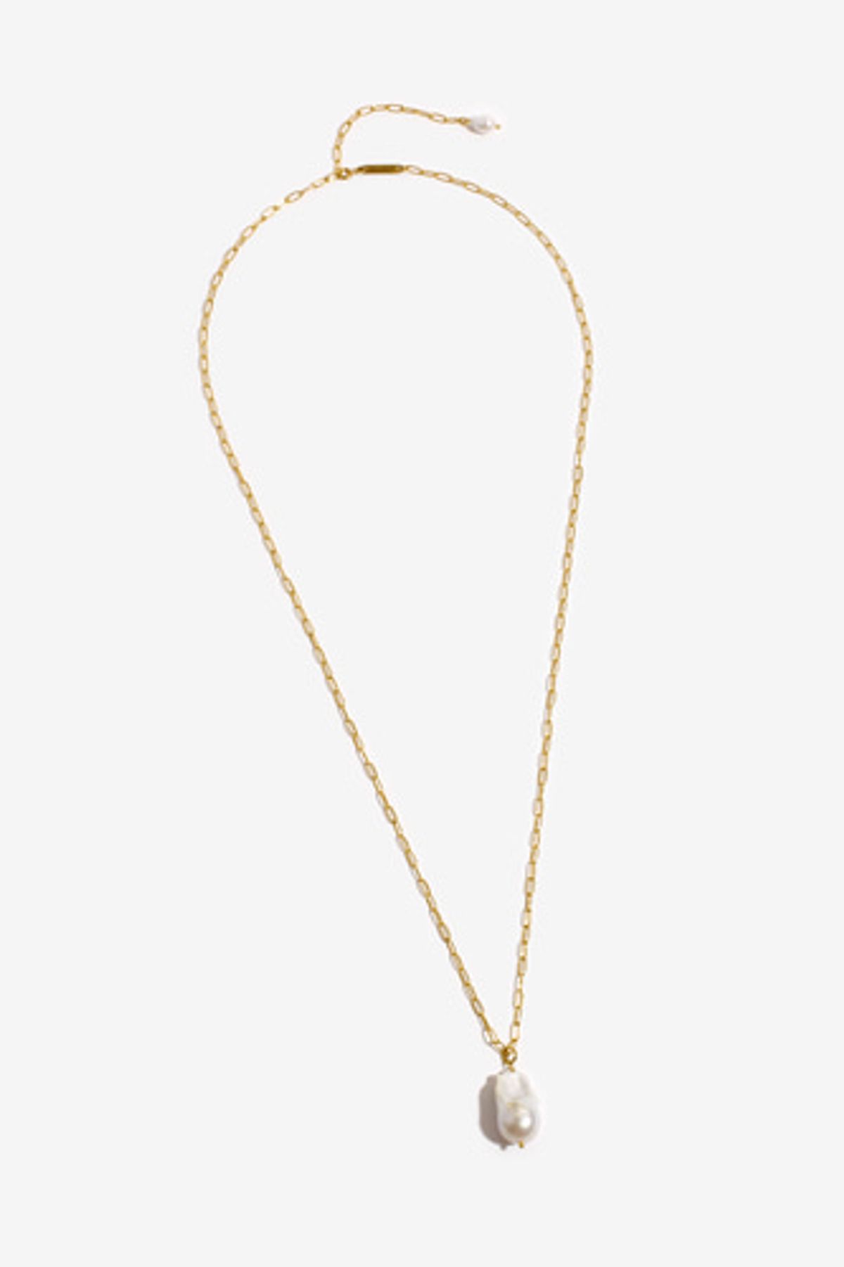 모드곤(MODGONE) 바로크진주 골드 롱 목걸이Baroque Pearl Goldtone LongNecklace