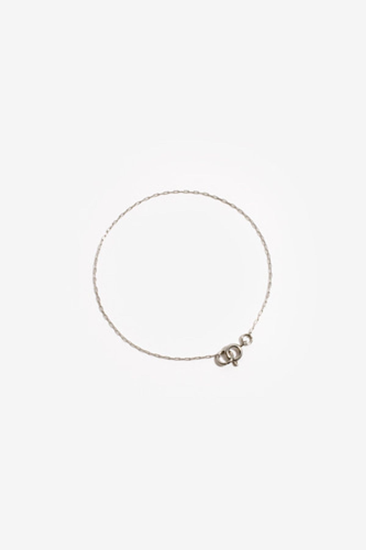 모드곤(MODGONE) 실버톤 0.8mm 체인 팔찌 Silvertone 0.8mm Chain Bracelet