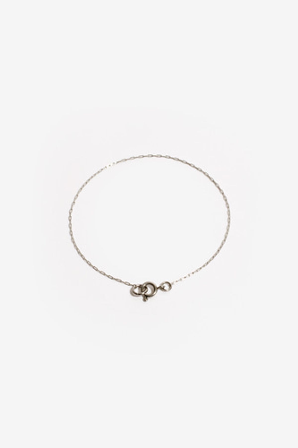 모드곤(MODGONE) 실버톤 0.8mm 체인 팔찌 Silvertone 0.8mm Chain Bracelet
