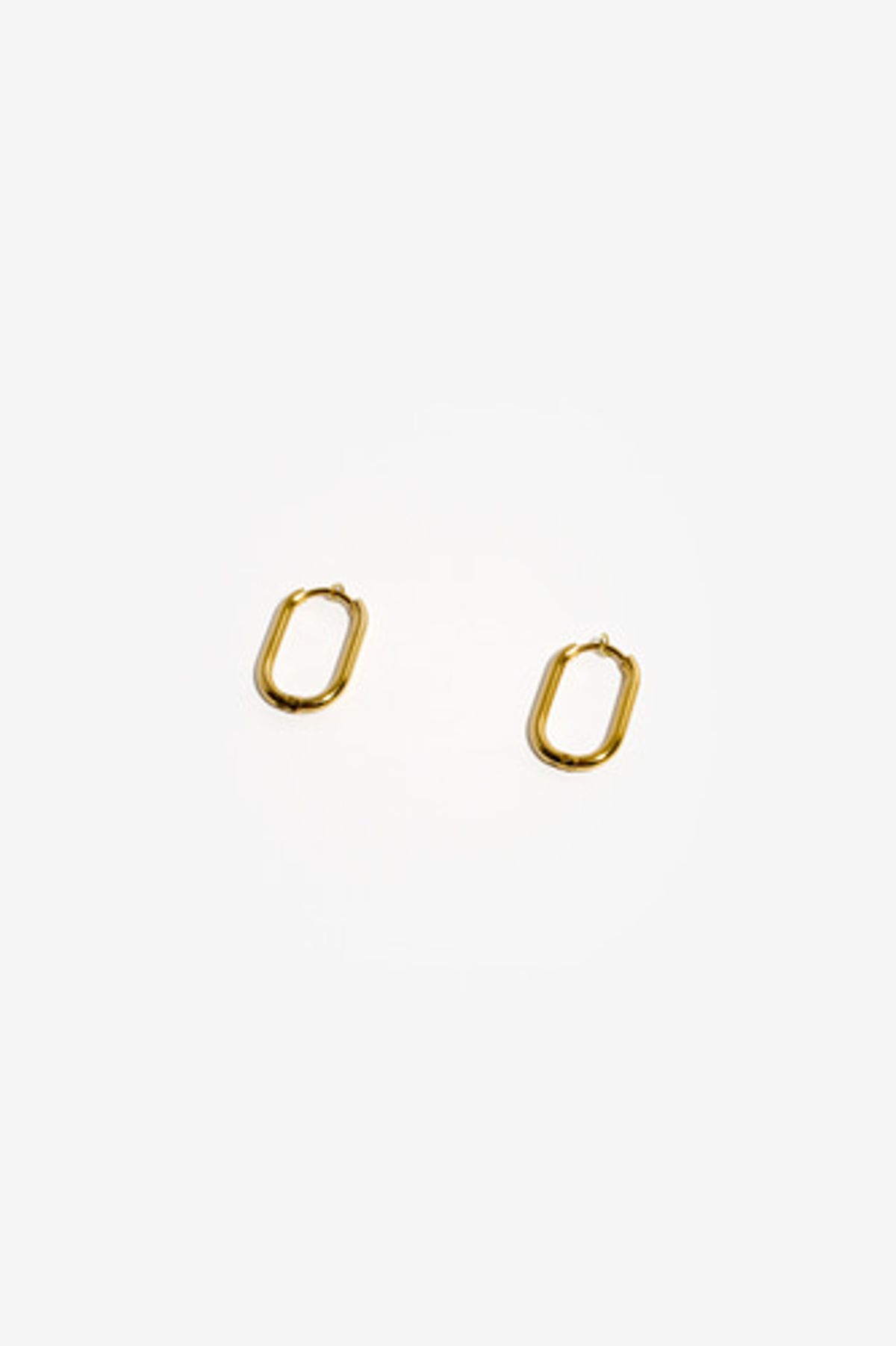 모드곤(MODGONE) 골드톤 미니 원터치 링 귀걸이 Goldtone mini ring earring